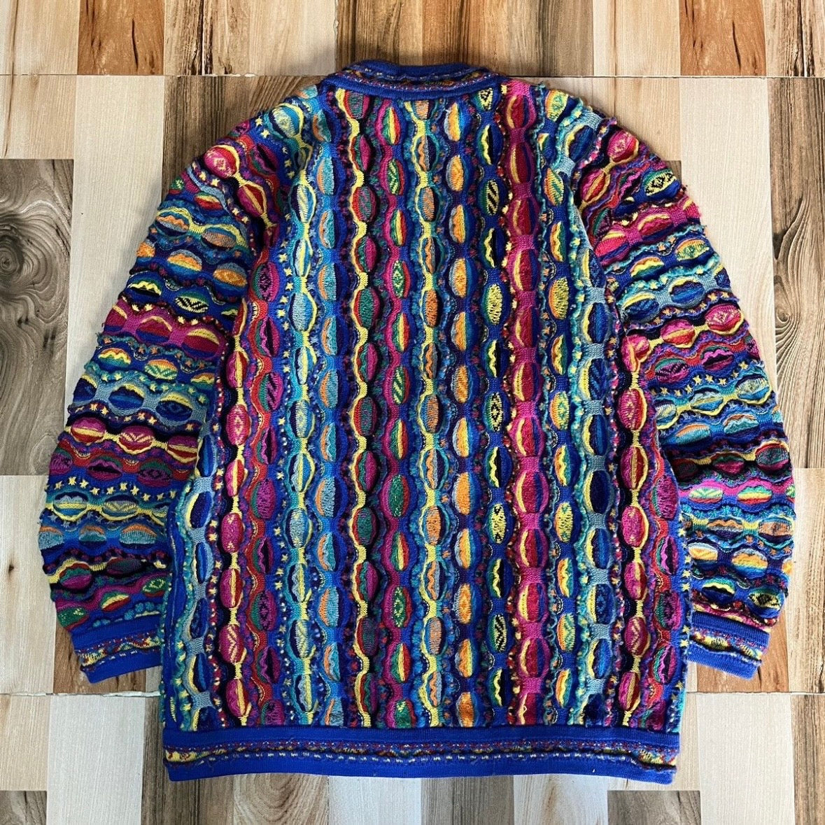Vintage 90s Coogi 3D Cardigan Knit M