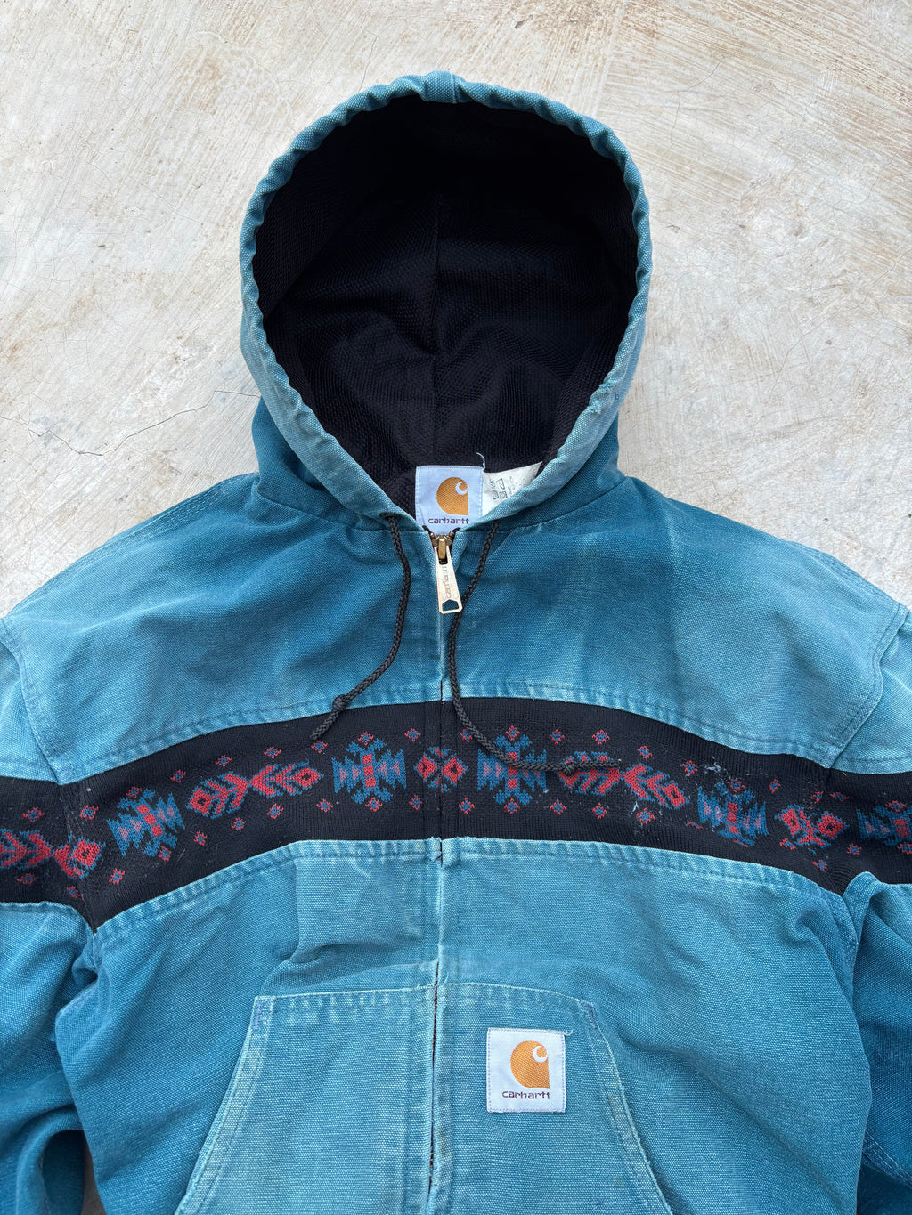 1994 Faded Carhartt Active Aztec Jacket JR0055 L