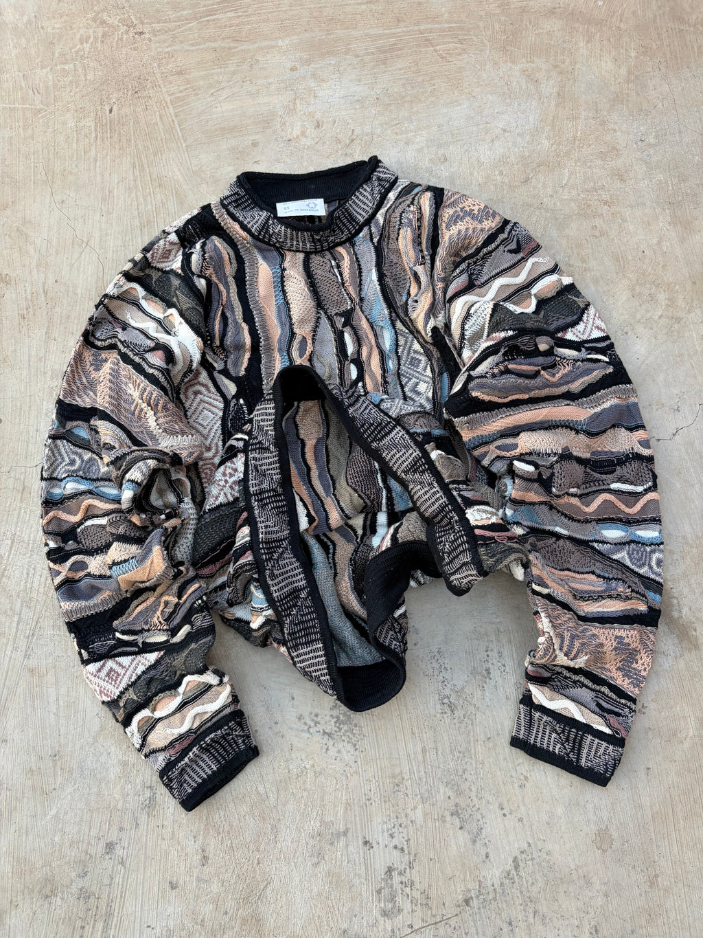 Vintage 90s COOGI Australia 3D Mercerised Cotton Knit Sweater M/L