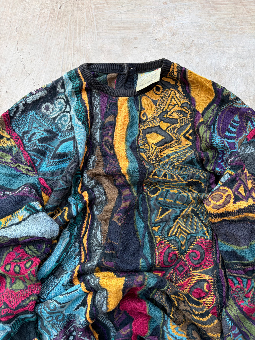 90s COOGI Australia Mercerized Cotton Knit Sweater Size L/XL