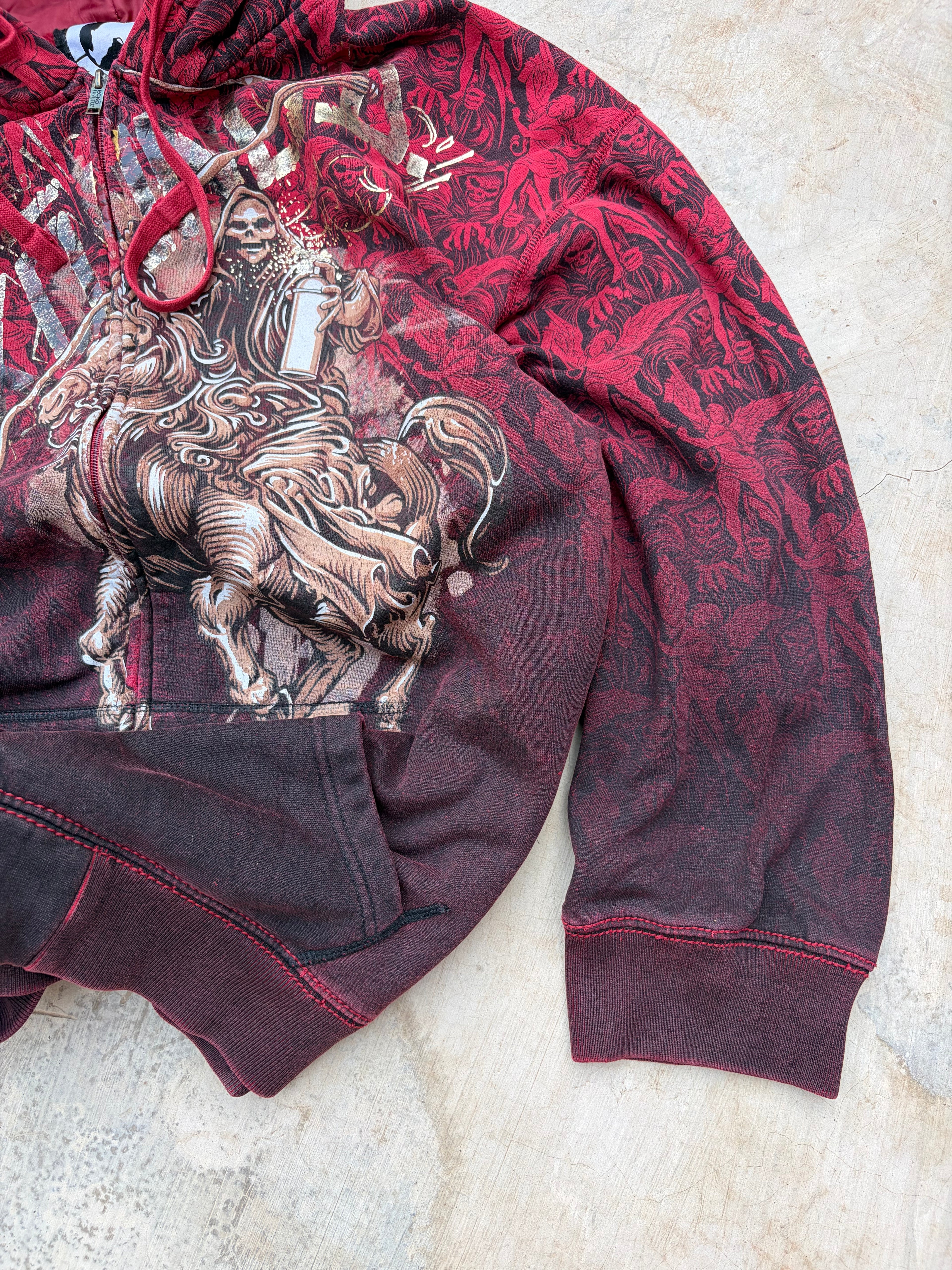 Vintage 00s Ecko UNLTD Zip Hoodie 3XL Oversized