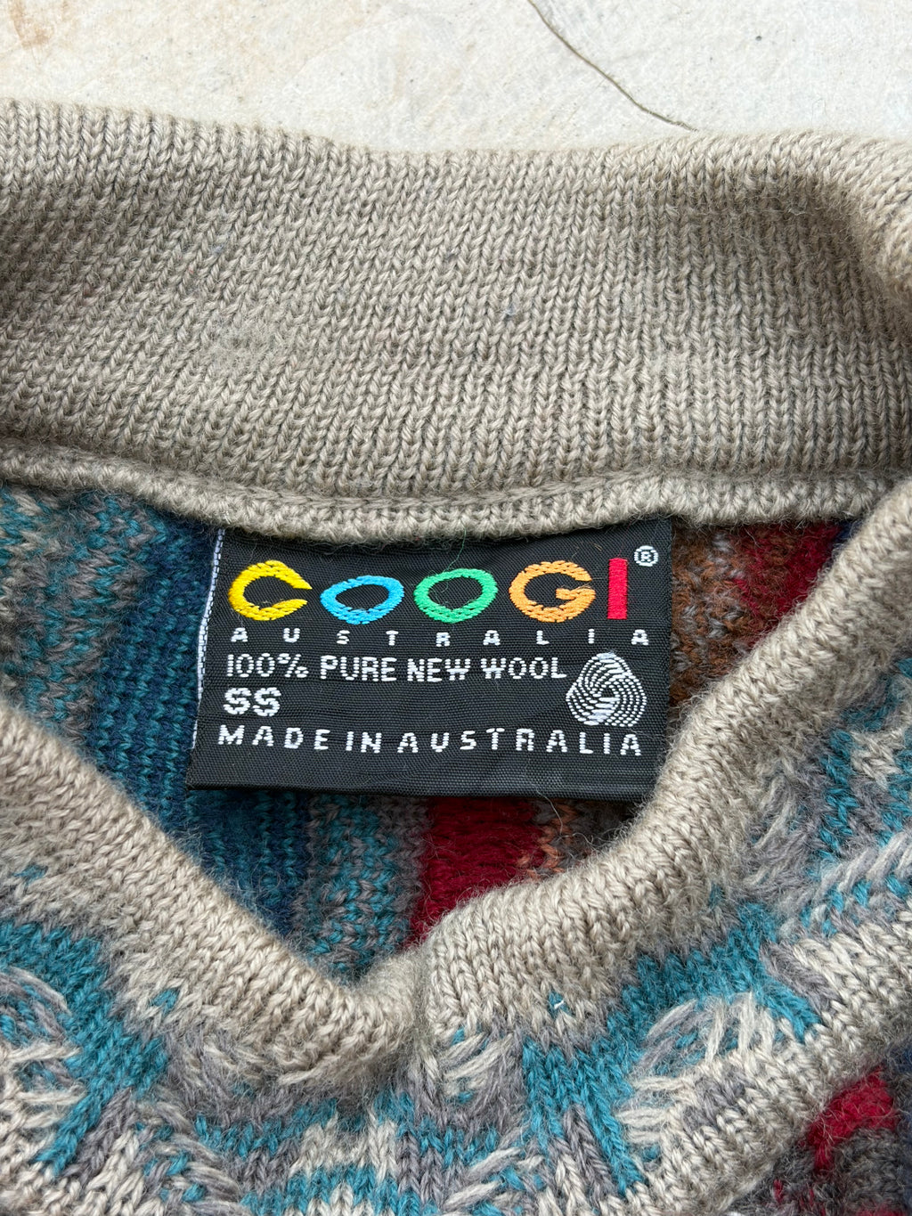 Vintage 90s Coogi 3D Knit Sweater S