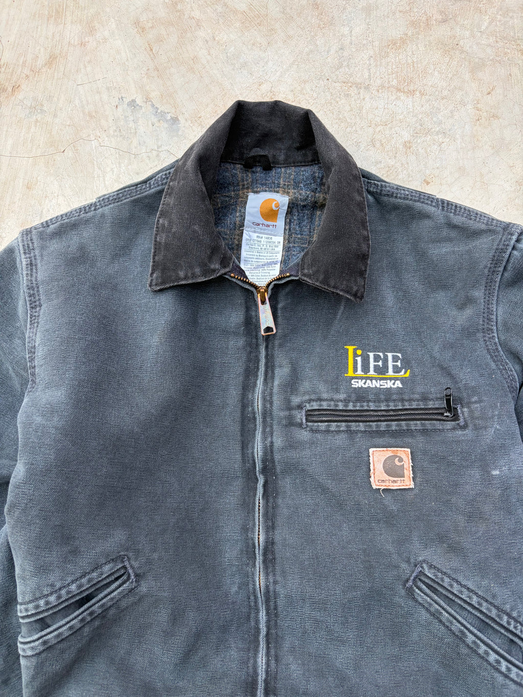 Vintage 00s Carhartt Detroit Jacket J97 PTL S