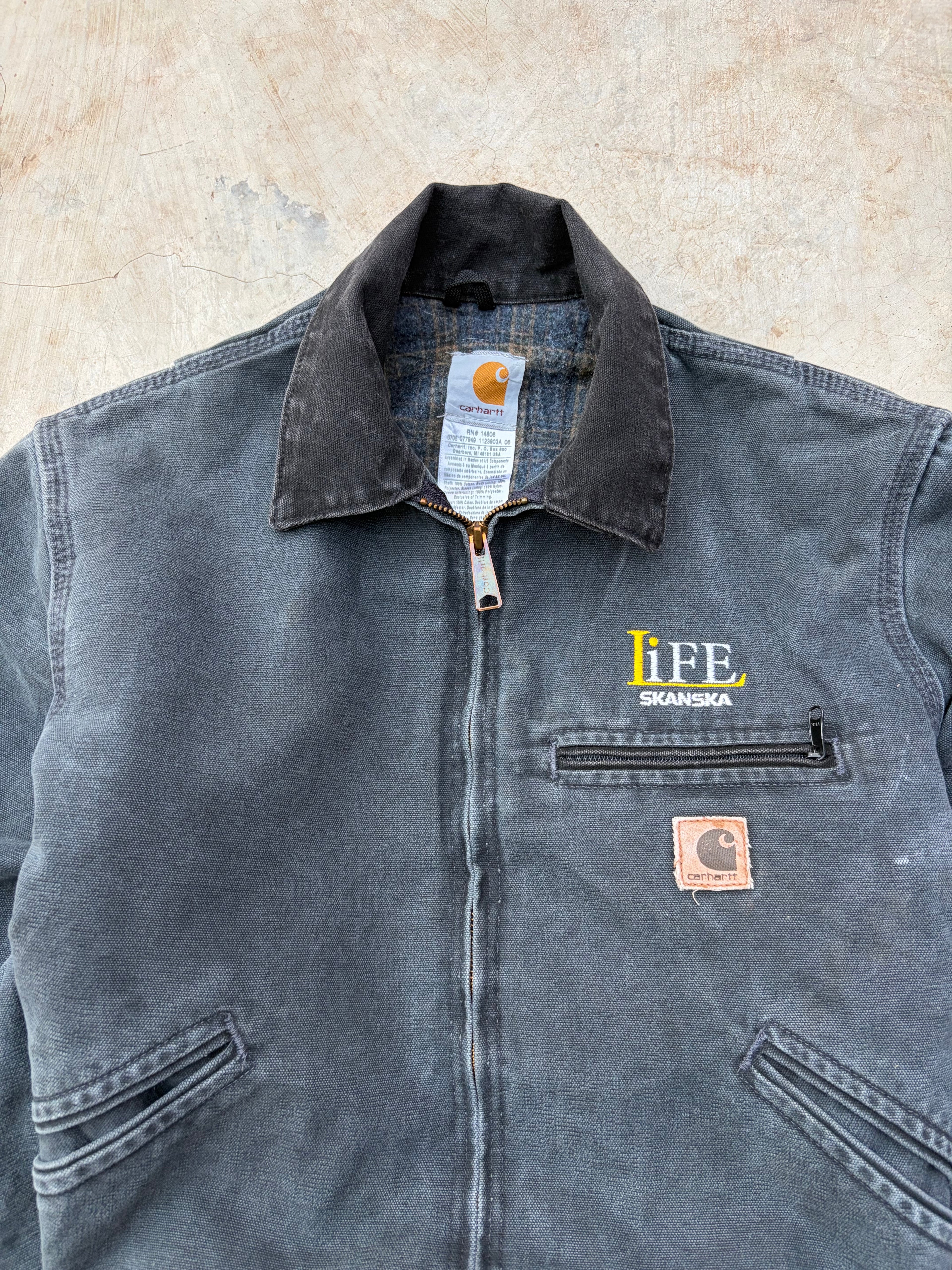 Vintage 00s Carhartt Detroit Jacket J97 PTL S