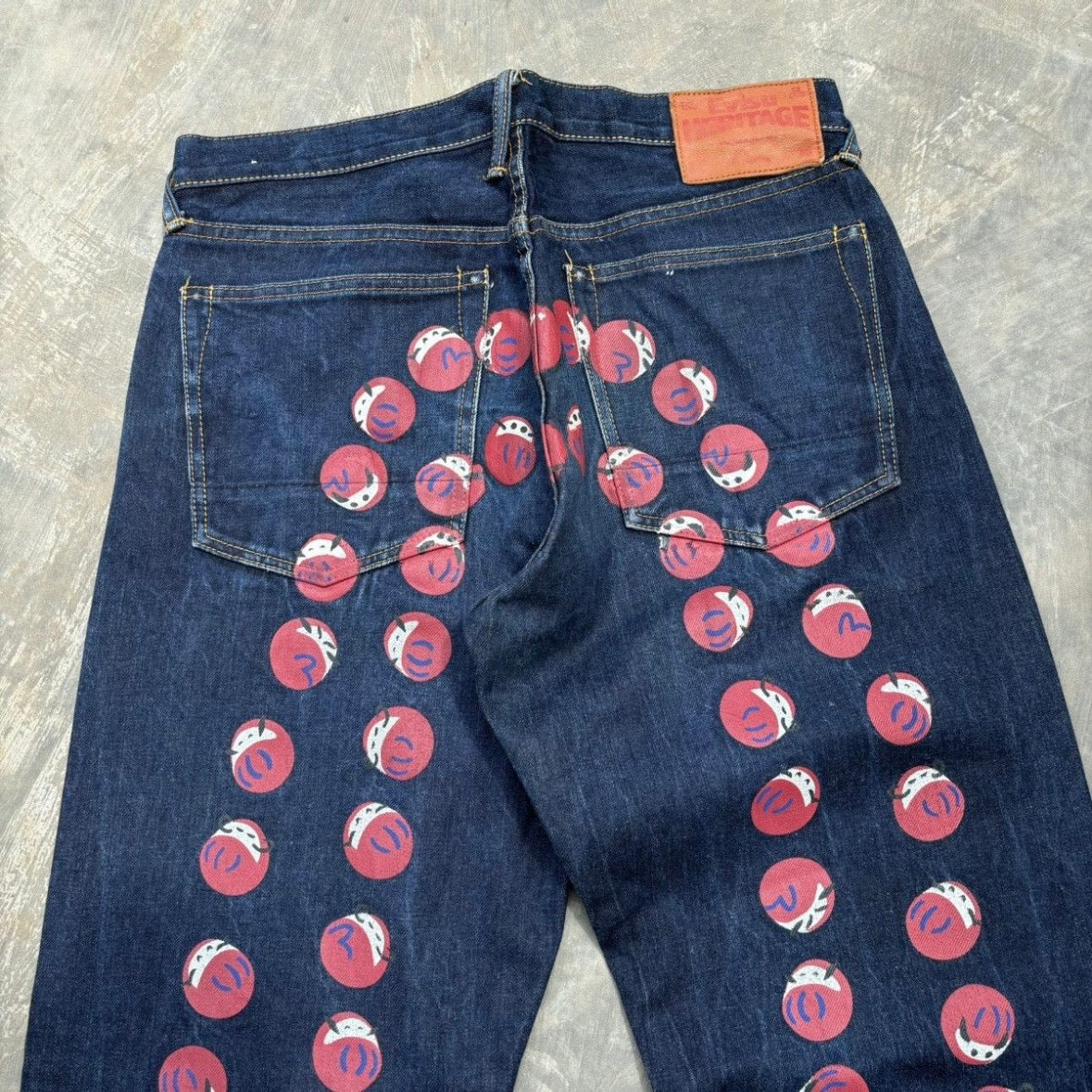 Vintage 00s EVISU Diacock Heritage Jeans 32