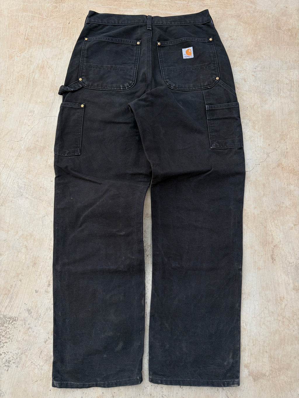 Vintage 00s Carhartt Double Knee Pant Black Faded 31