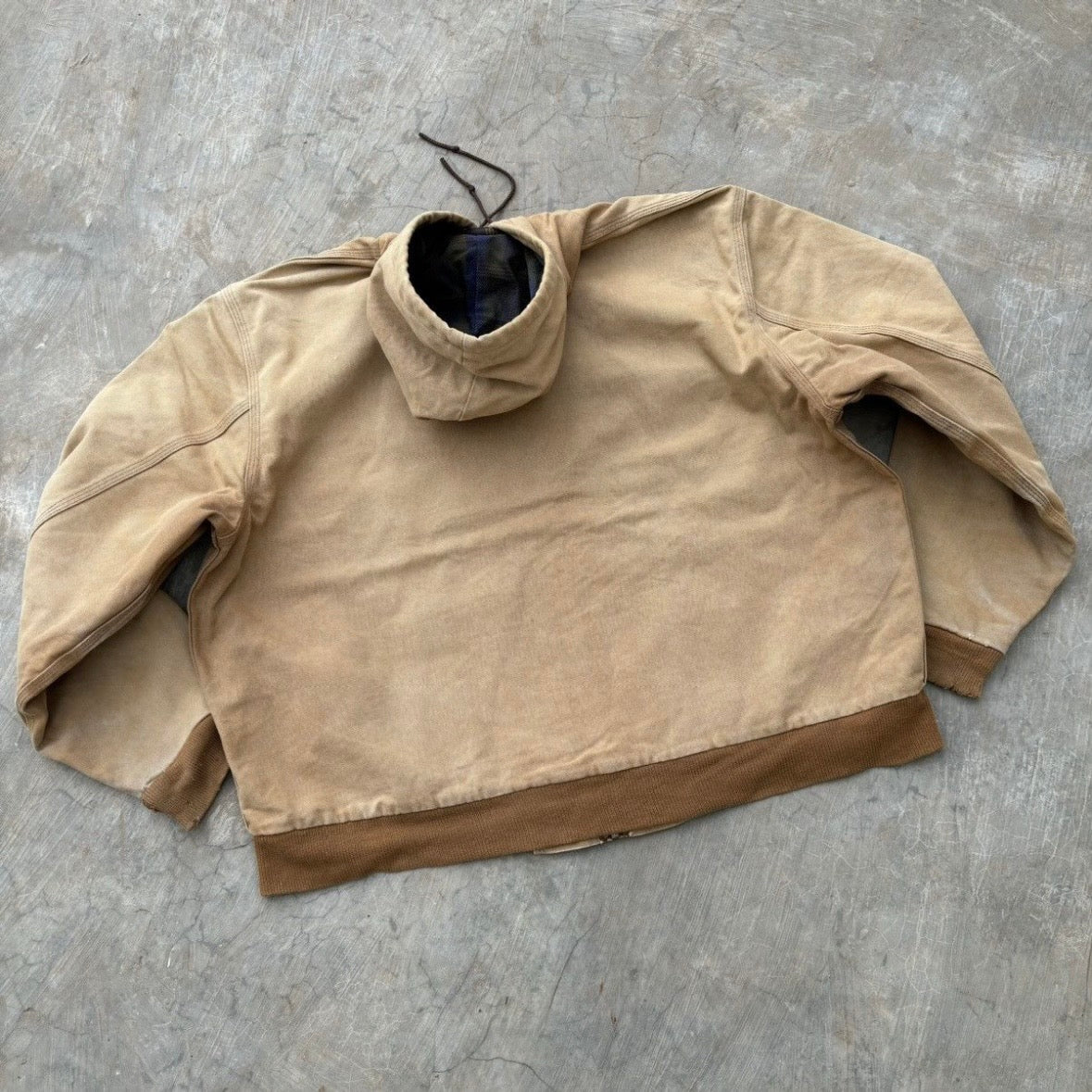 Vintage 1990s Carhartt Active Flannel Lined Jacket L/XL
