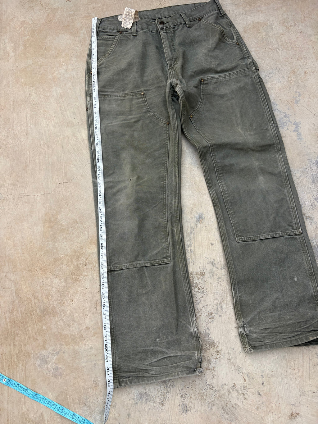 Vintage Sunfaded Bootcut Carhartt Double Knee pants 33
