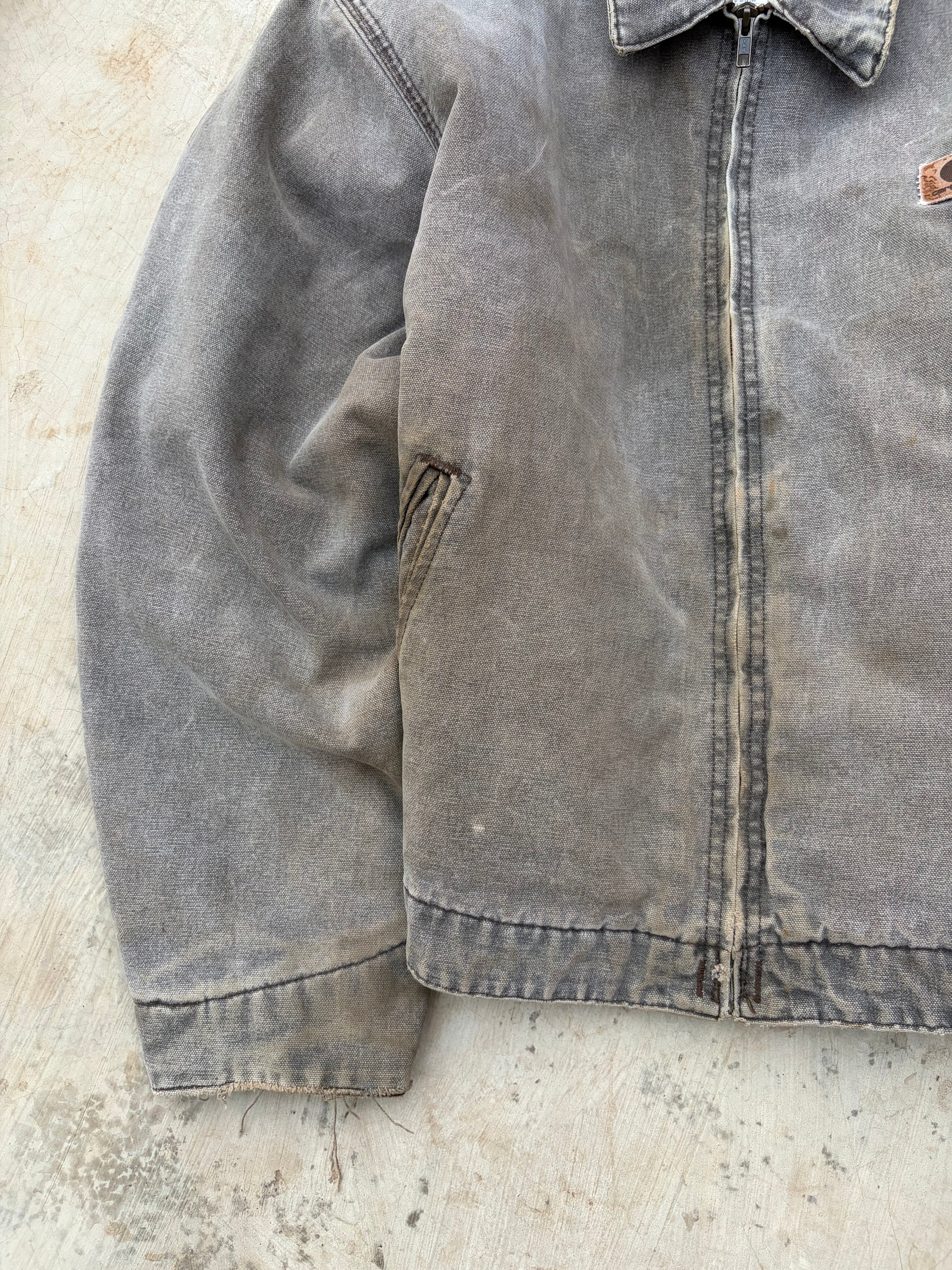 Vintage 00s Sunfaded Carhartt Detroit Jacket J146 CHT L