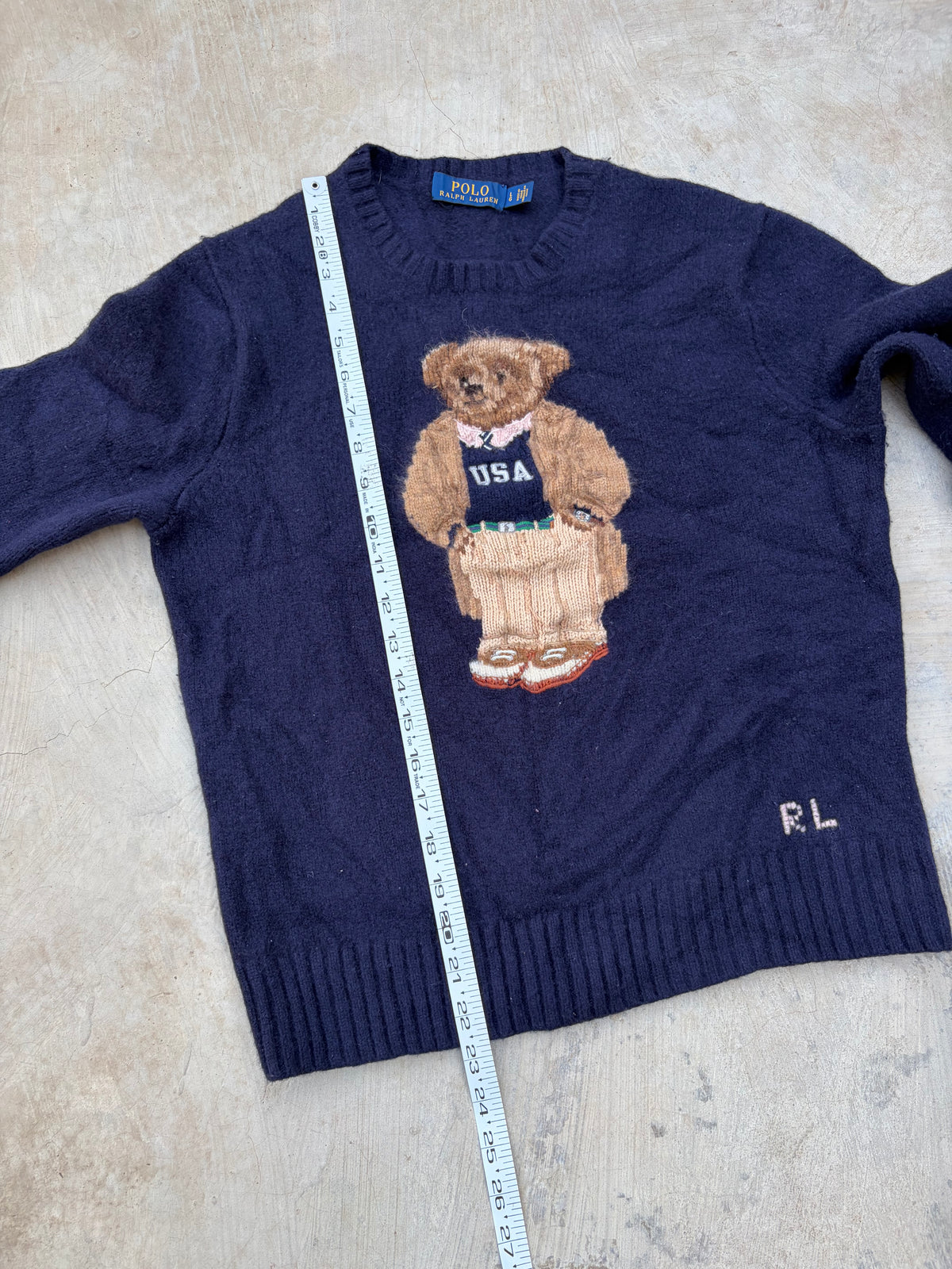 Vintage Polo Ralph Lauren Polo Bear USA Sweater S
