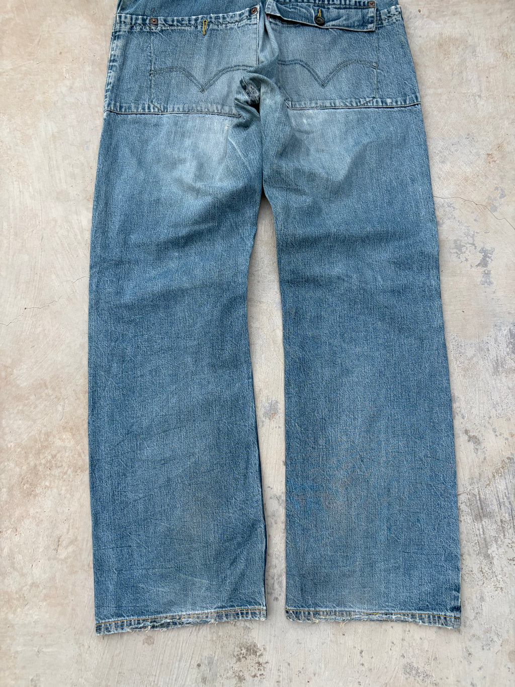 Rare Vintage Levi’s Engineered Jeans – Asymmetric Button Fly Denim 34