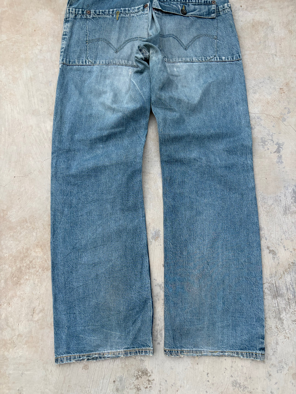 Rare Vintage Levi’s Engineered Jeans – Asymmetric Button Fly Denim 34