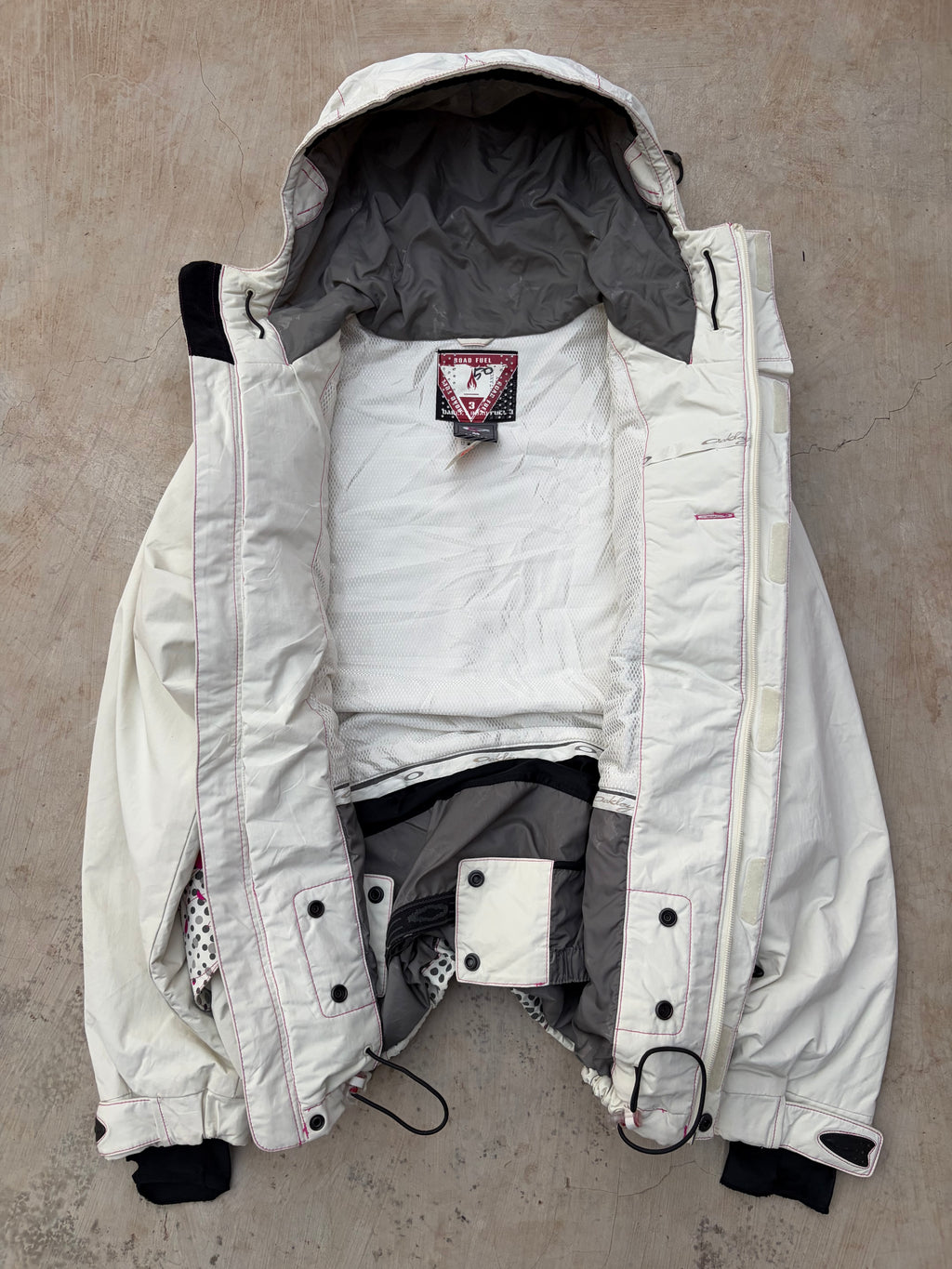 Vintage 00s Oakley Road Fuel Snow Insulated Jacket Polka Dot Panel M