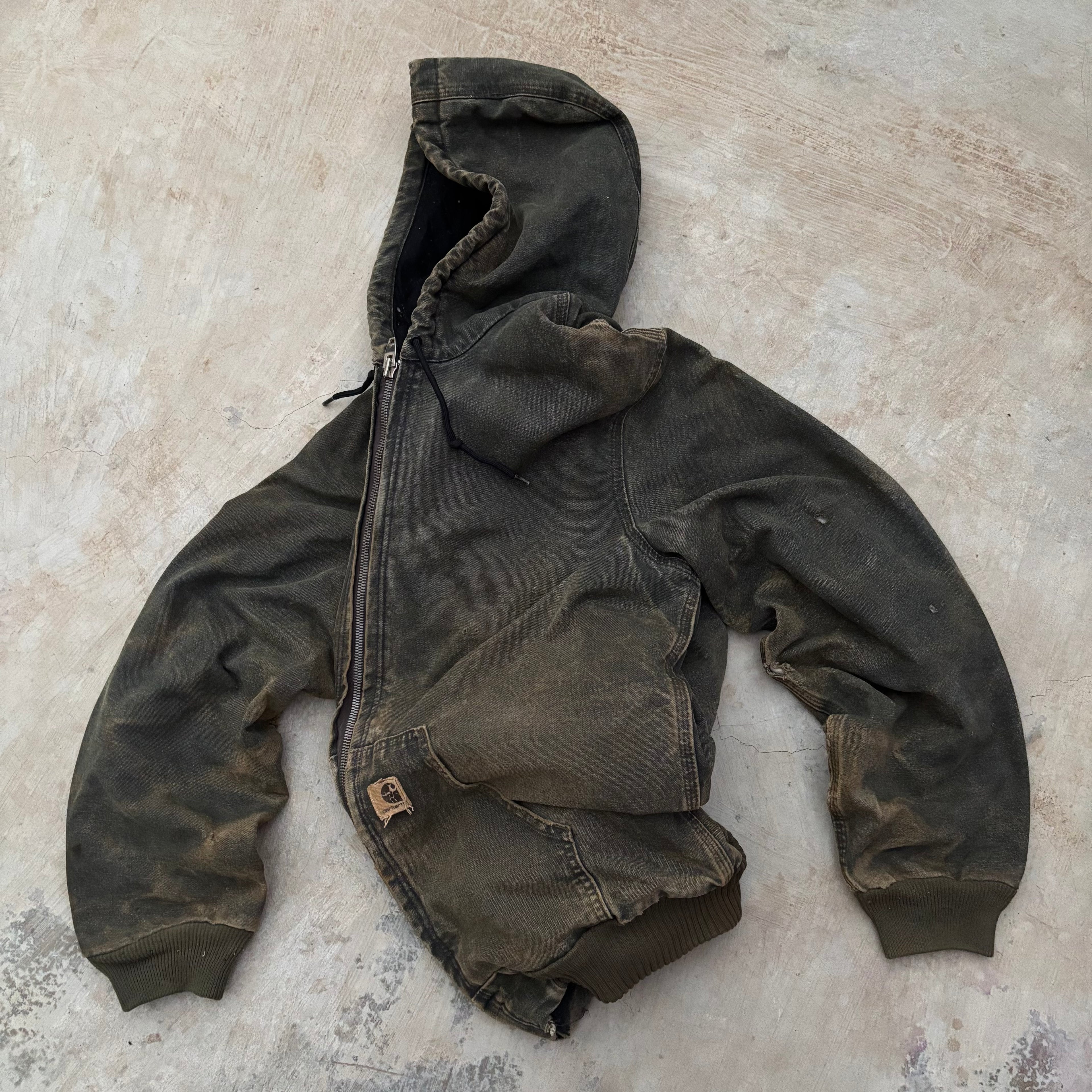 Vintage 00s Thrashed Sunfaded Carhartt Active Jacket Mos M