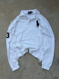Vintage Polo Ralph Lauren White Long Sleeve Rugby Polo S
