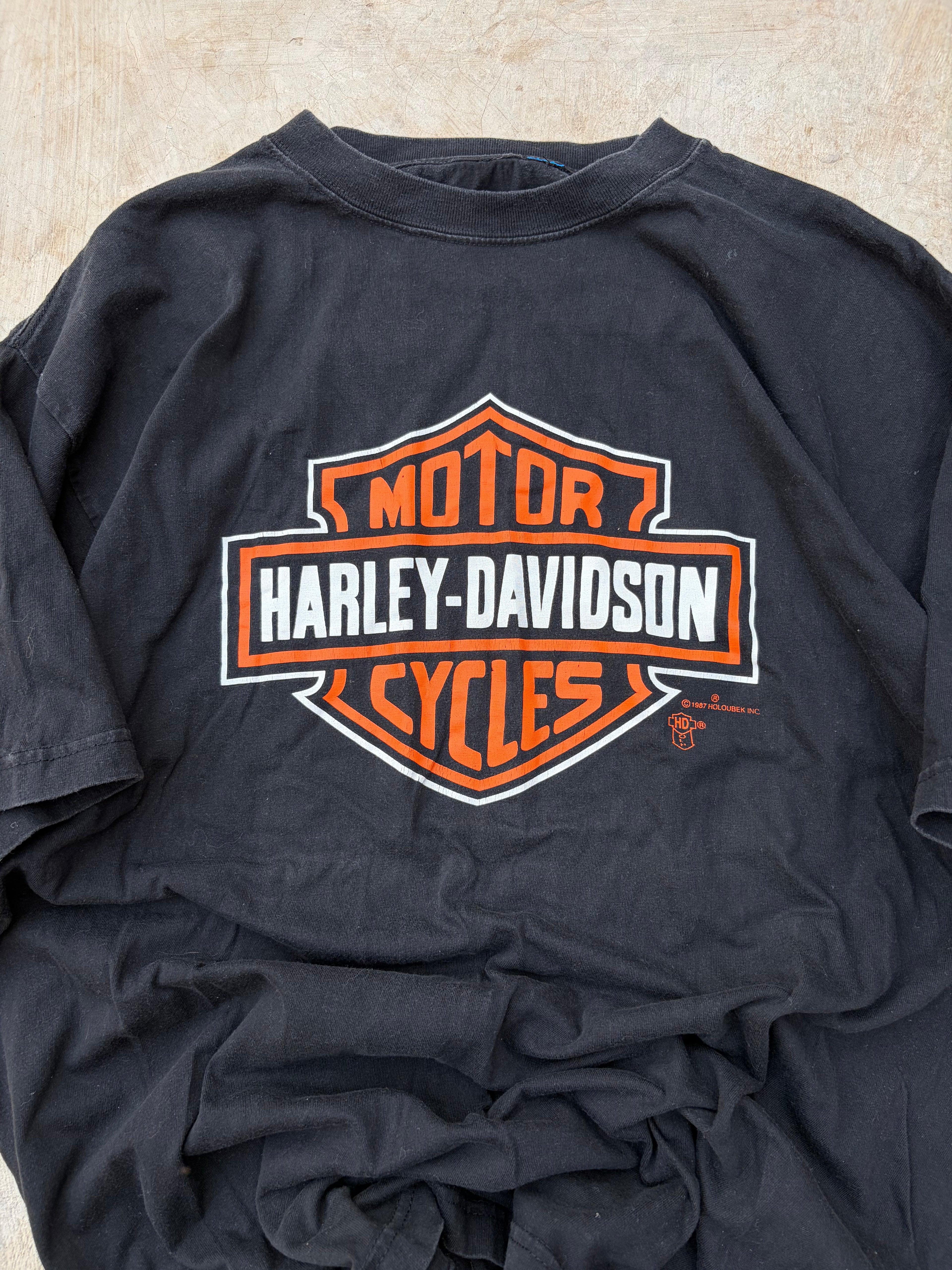 Vintage Harley Davidson Oversized Tee L