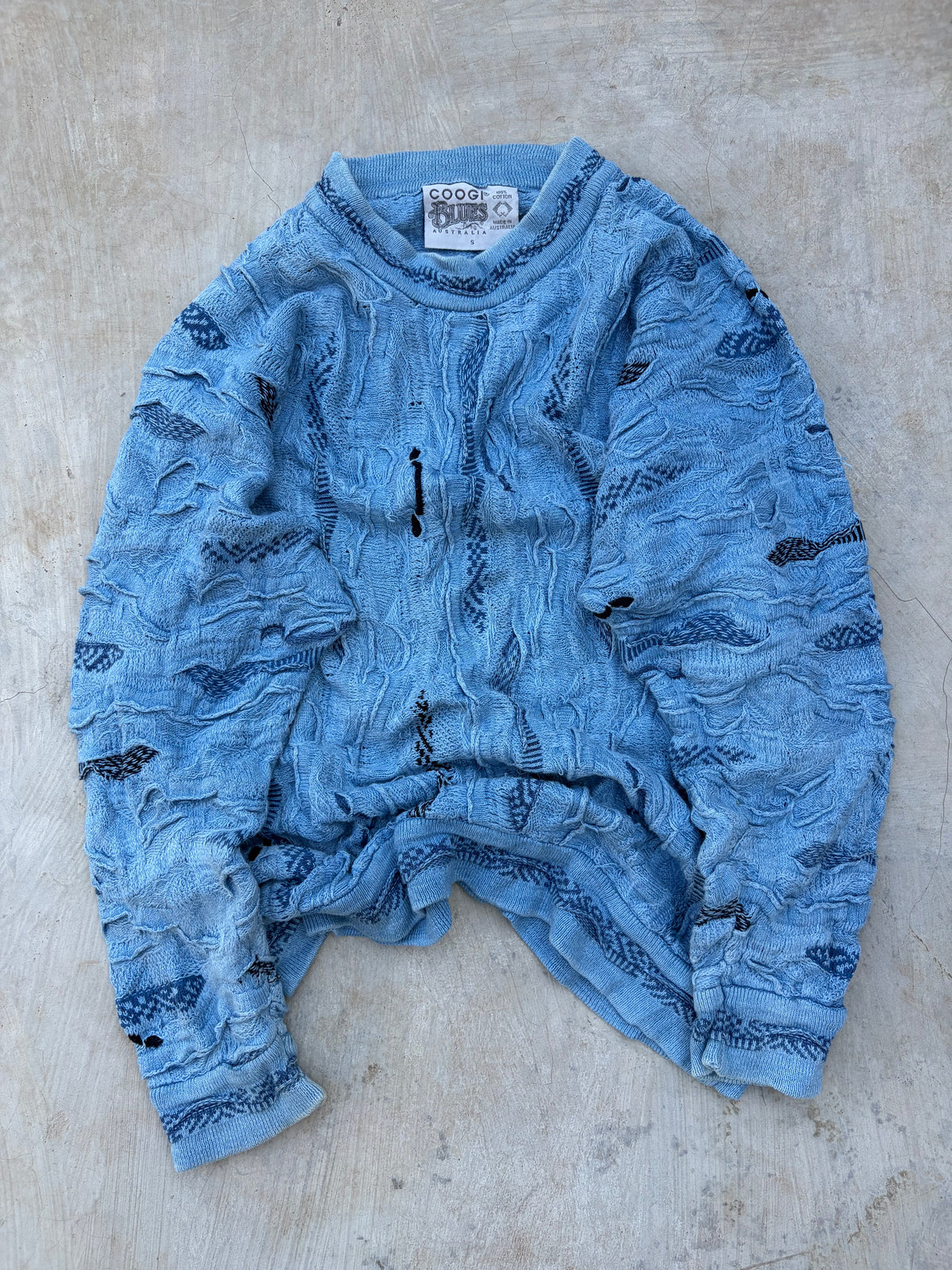 Rare 90s Vintage COOGI Blues Australia 3D Knit Sweater M/L