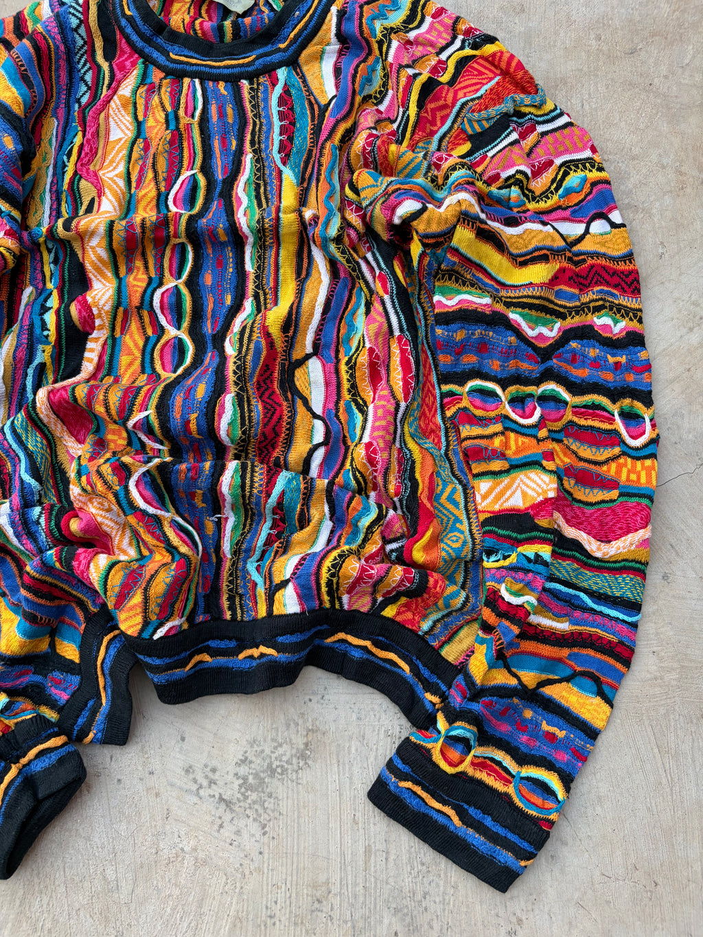 90s Coogi Australia Pure New Wool Knit Sweater Made In Australia M