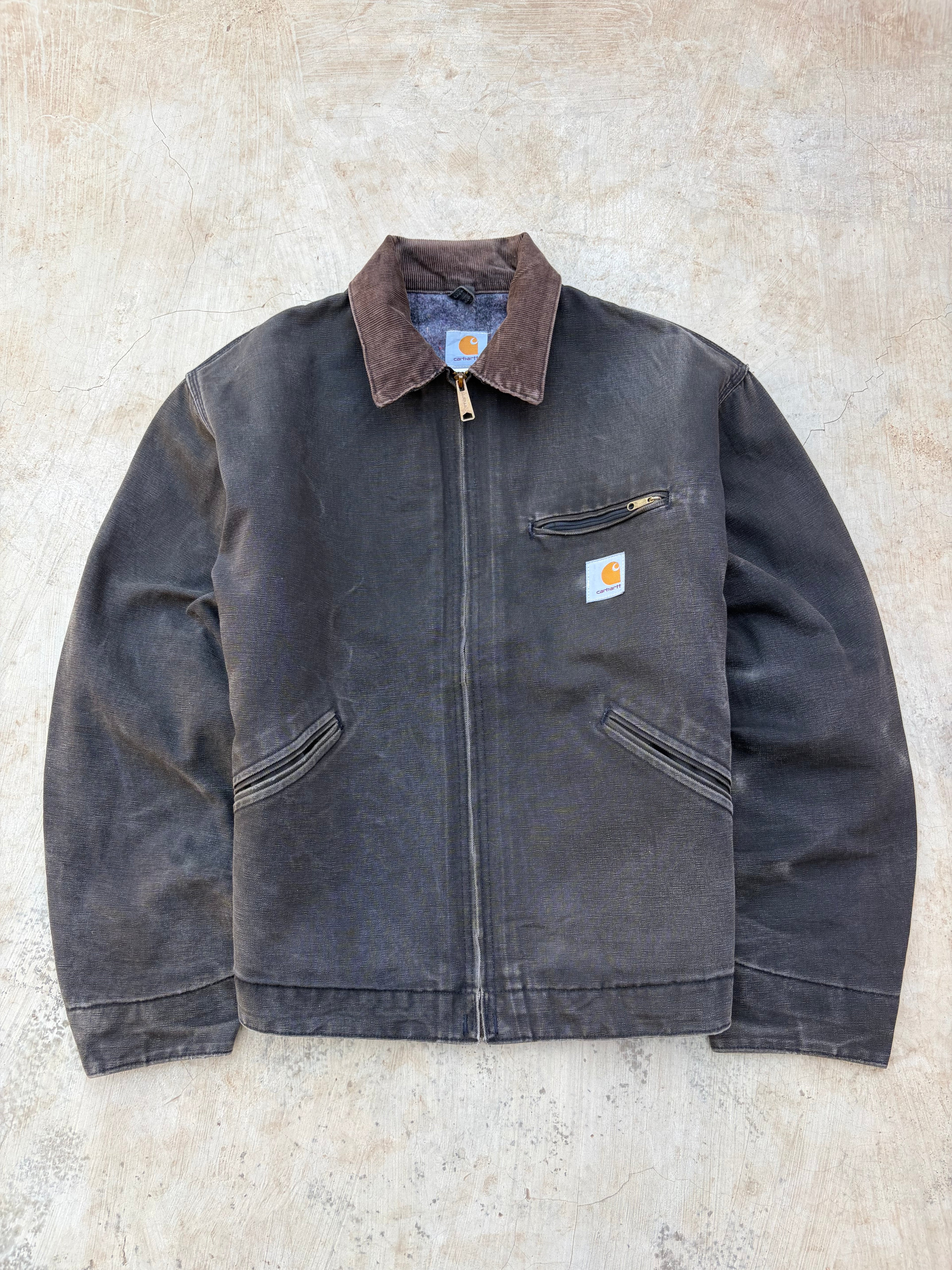 Vintage 00s Carhartt Sunfaded Detroit Jacket J01 BLK L
