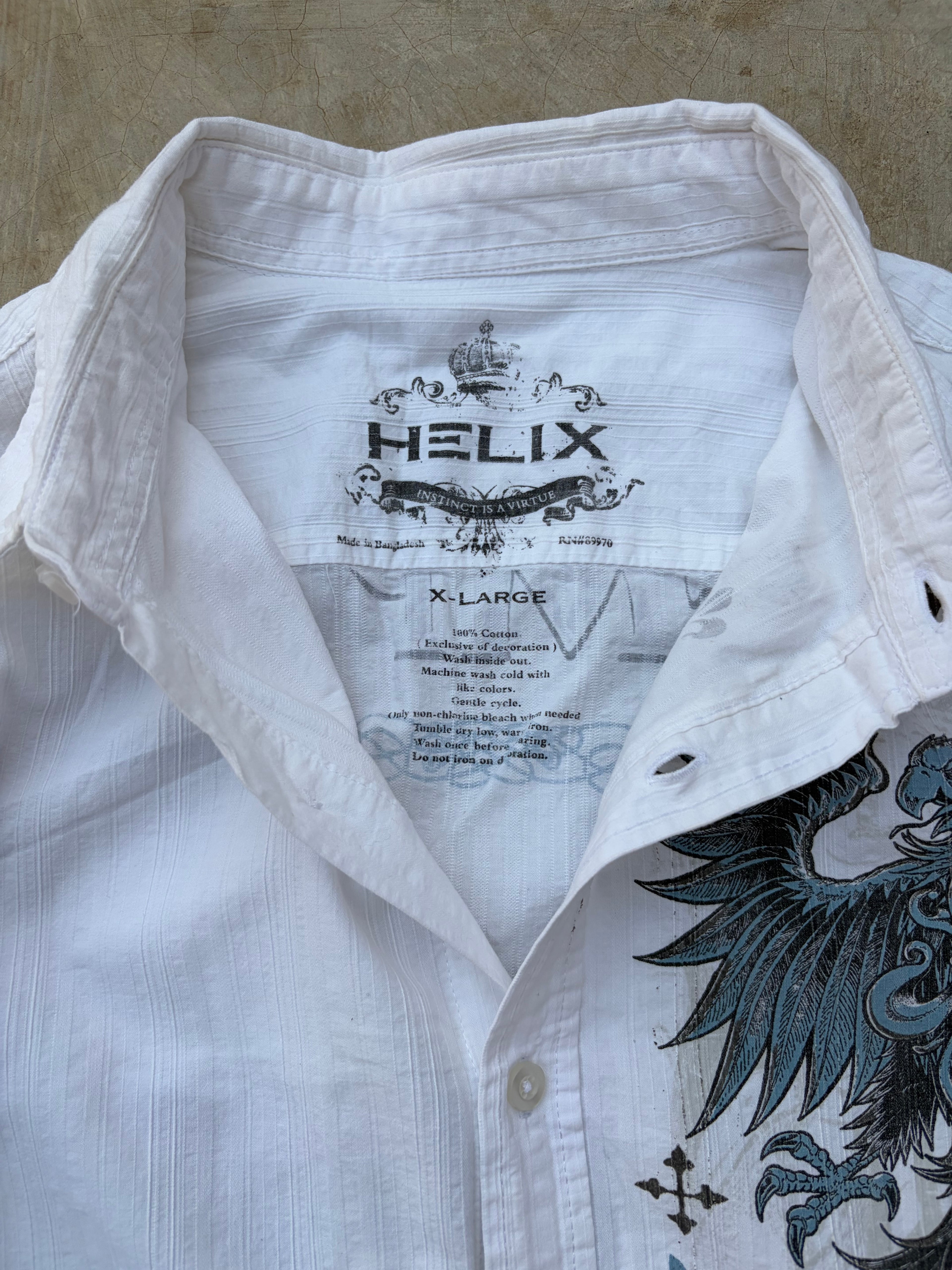 Vintage Helix Y2K "Redemption" Shirt L