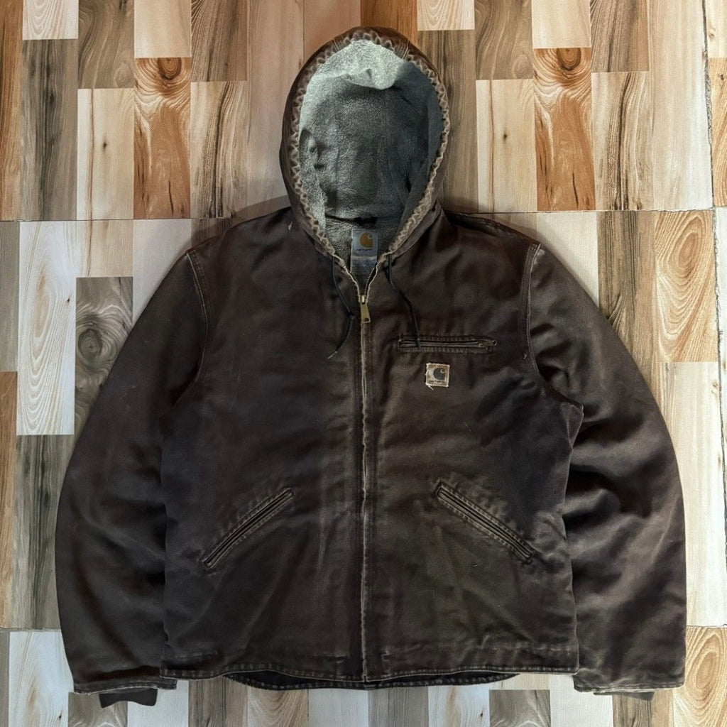 Vintage 00s Carhartt Hooded Active Jacket J141DKB L