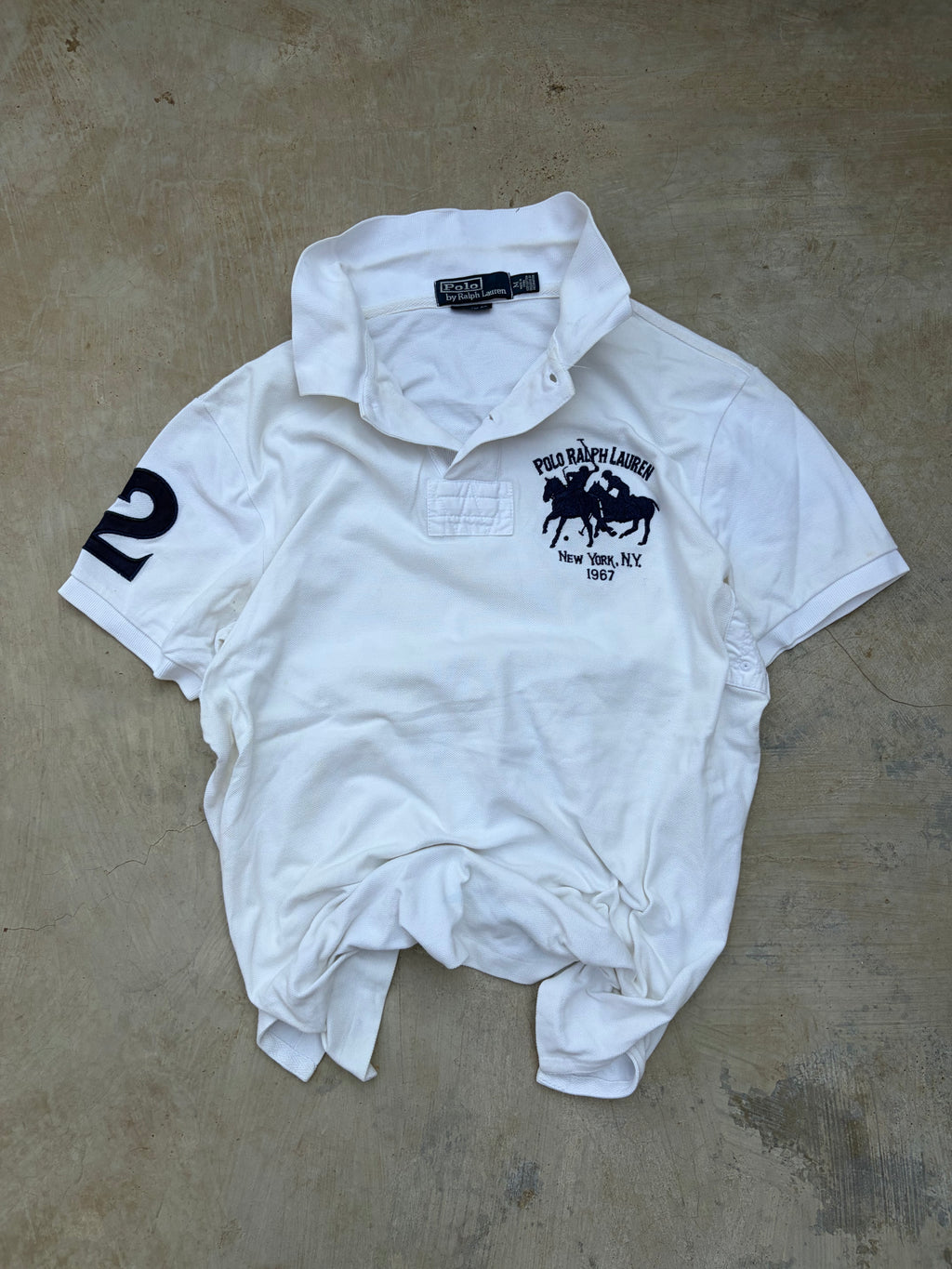 Vintage Polo Ralph Lauren Polo Shirt – New York 1967 Equestrian Graphic S