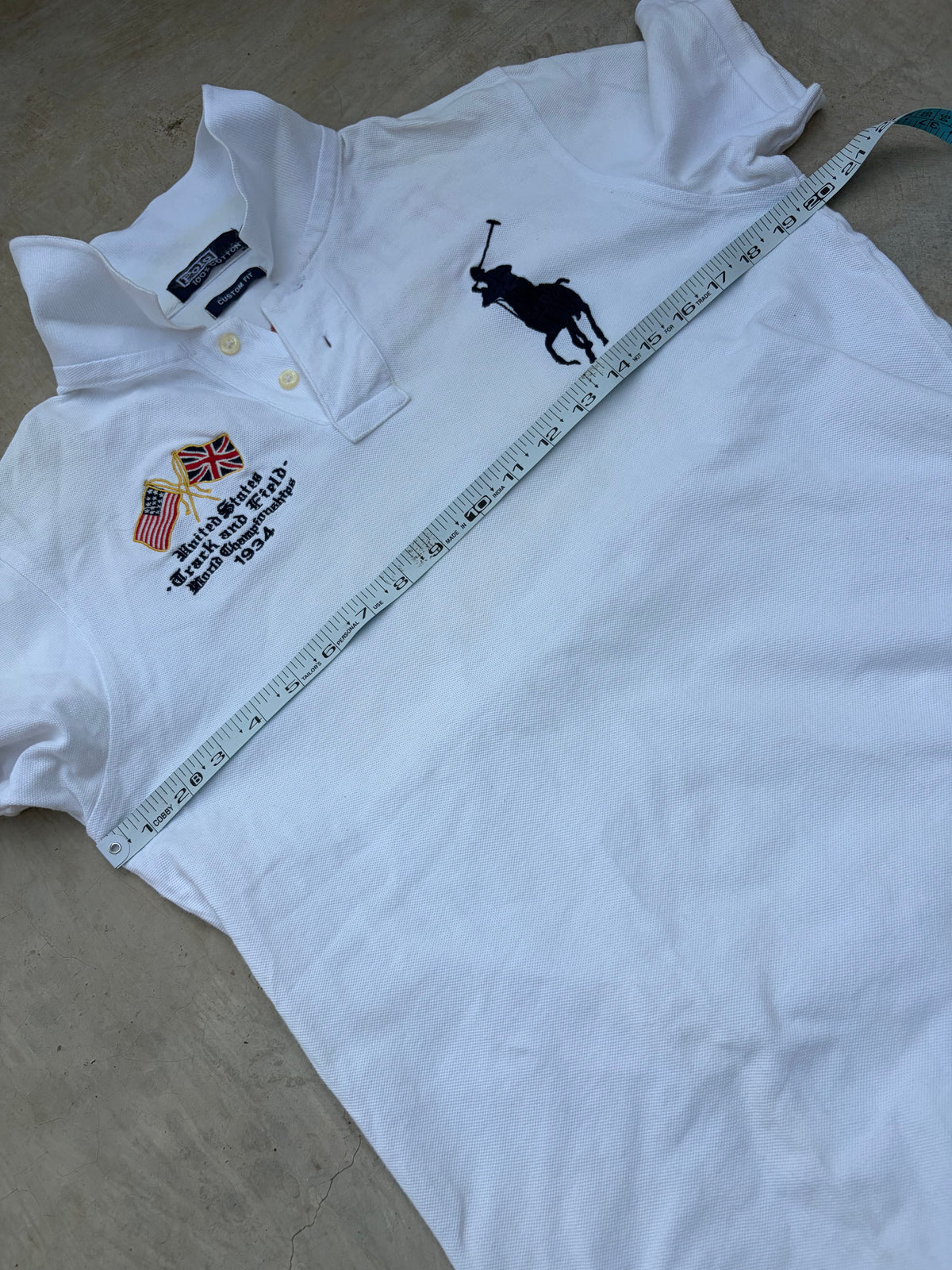 Vintage Polo Ralph Lauren USA Track & Field Polo Shirt S
