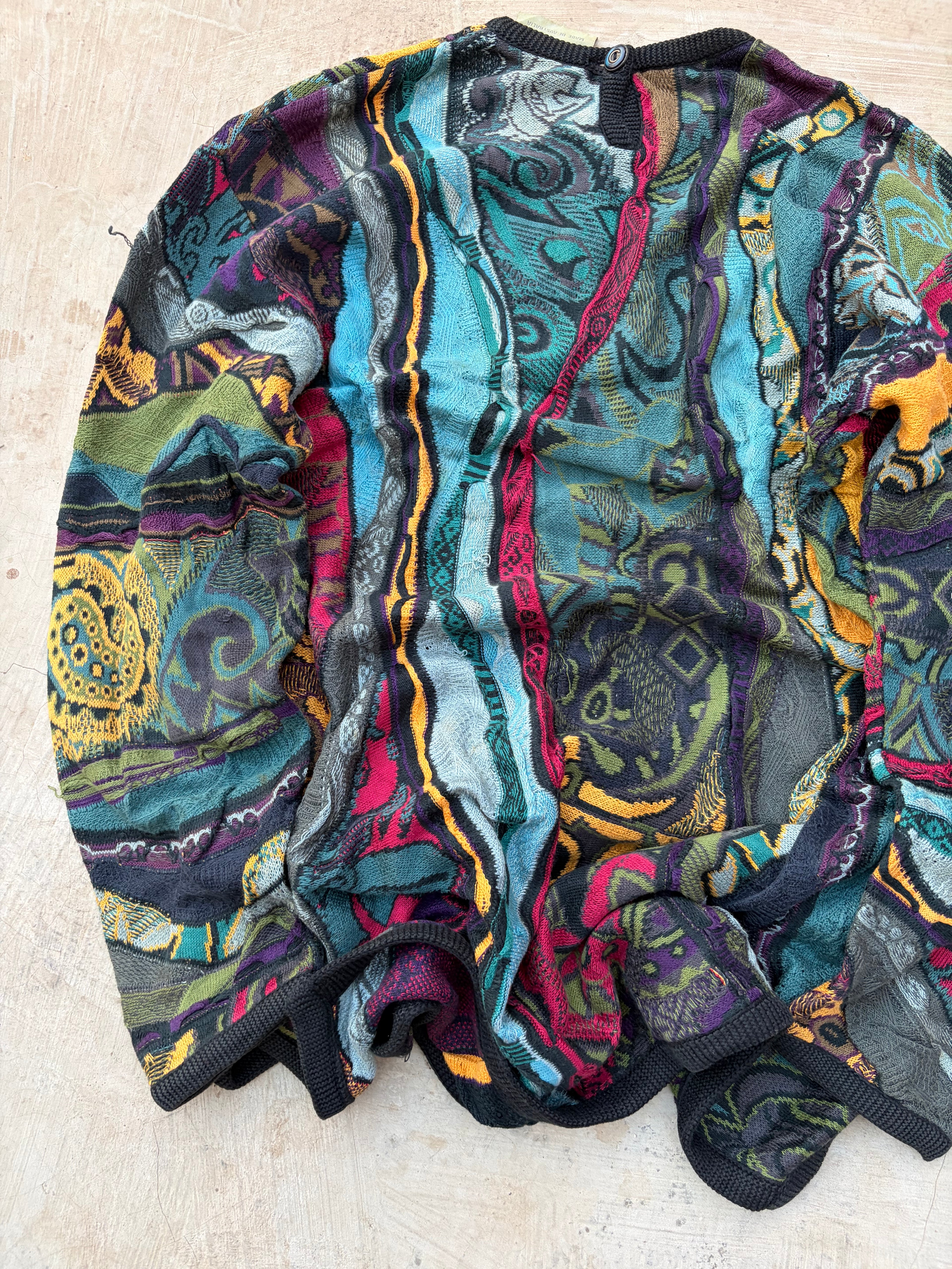 90s COOGI Australia Mercerized Cotton Knit Sweater Size L/XL