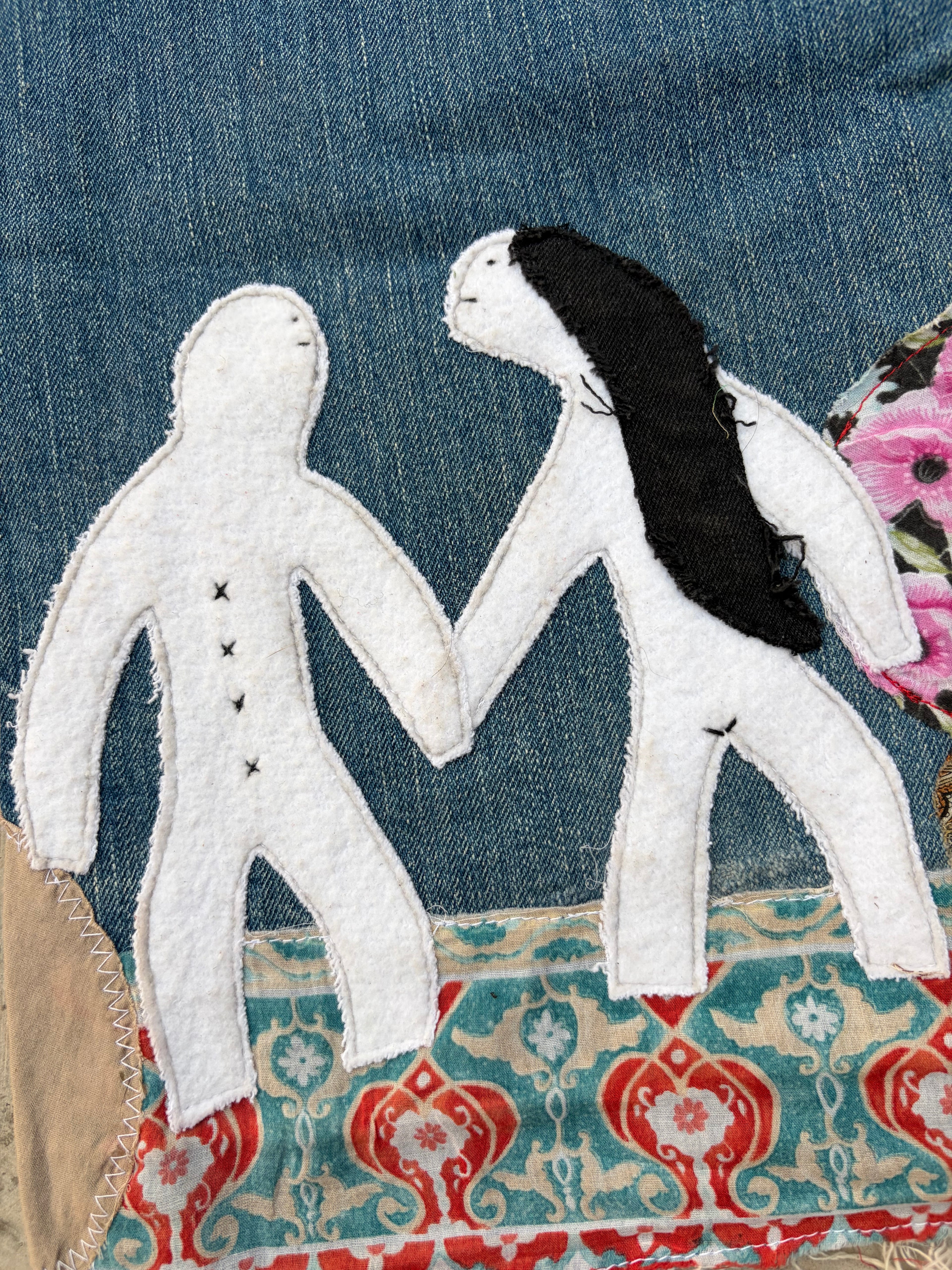 Archive 00s Kapital Kiro Hirata Patchwork Boro Flared Denim Jeans 32