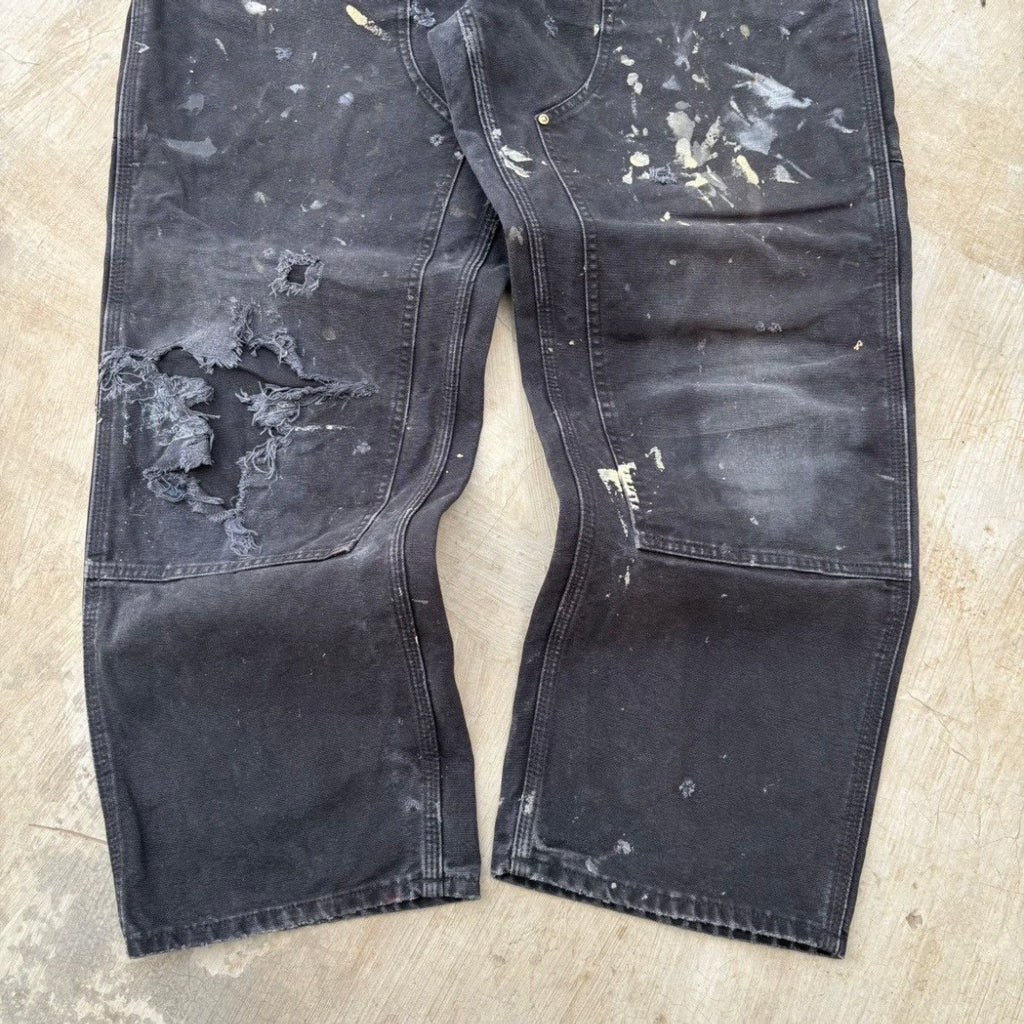 Vintage 00s Carhartt Double Knee Pant B01 BLK 38