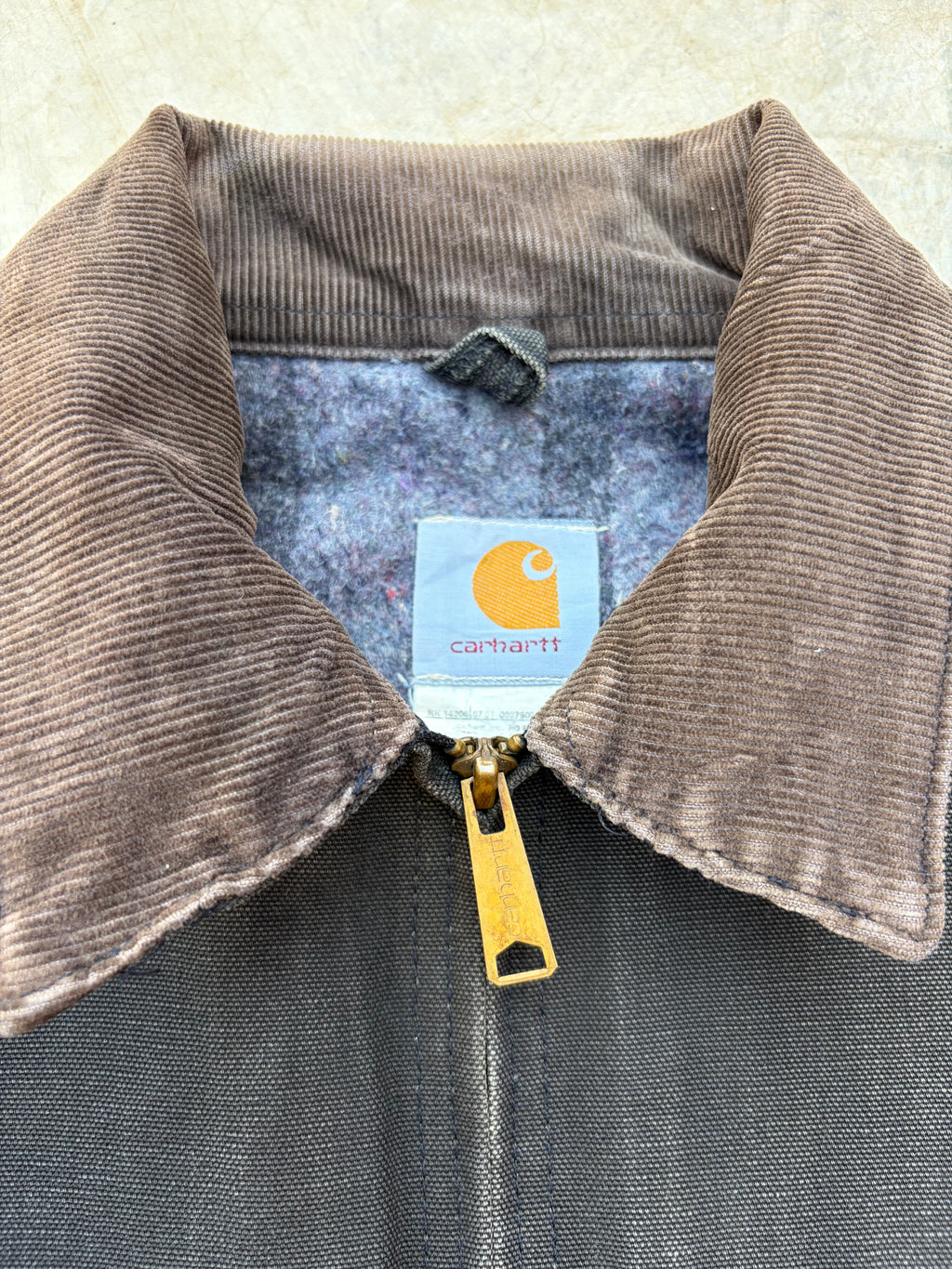 Vintage 00s Carhartt Sunfaded Detroit Jacket J01 BLK L