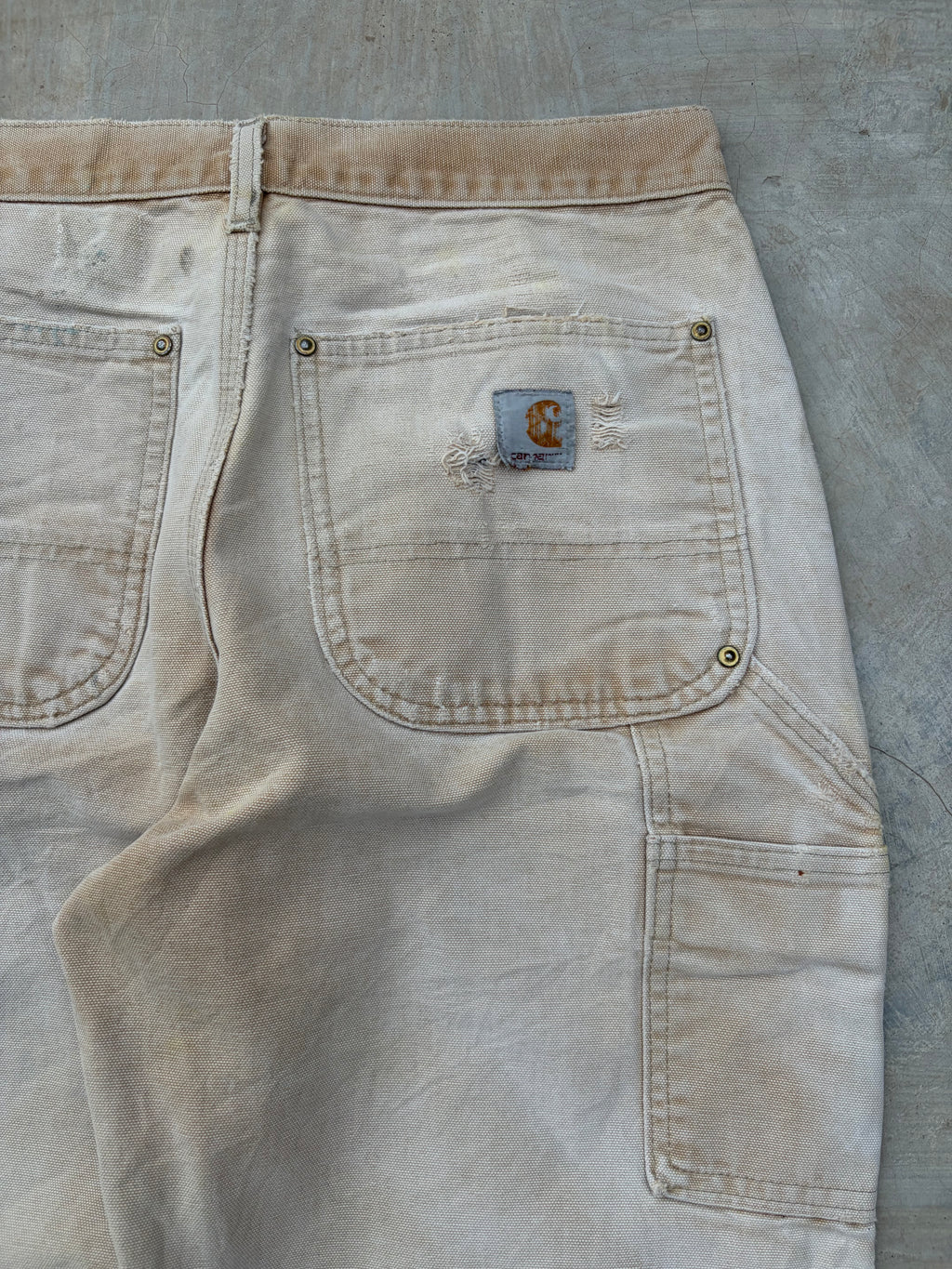 Vintage Thrashed & Faded Carhartt Double Knee Shorts 31