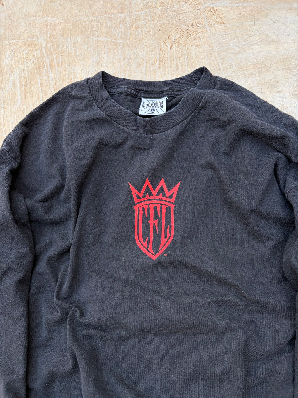 Vintage 00s West Coast Choppers Long Sleeve – Flame Skull M/L