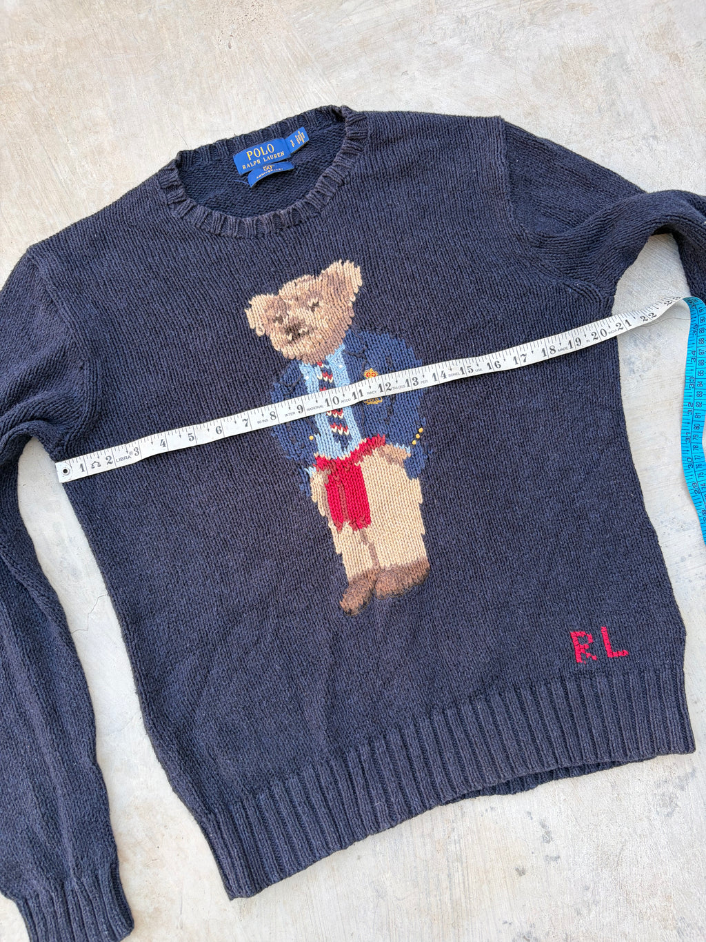 Rare Vintage Polo Ralph Lauren 50th Anniversary Polo Bear Sweater M