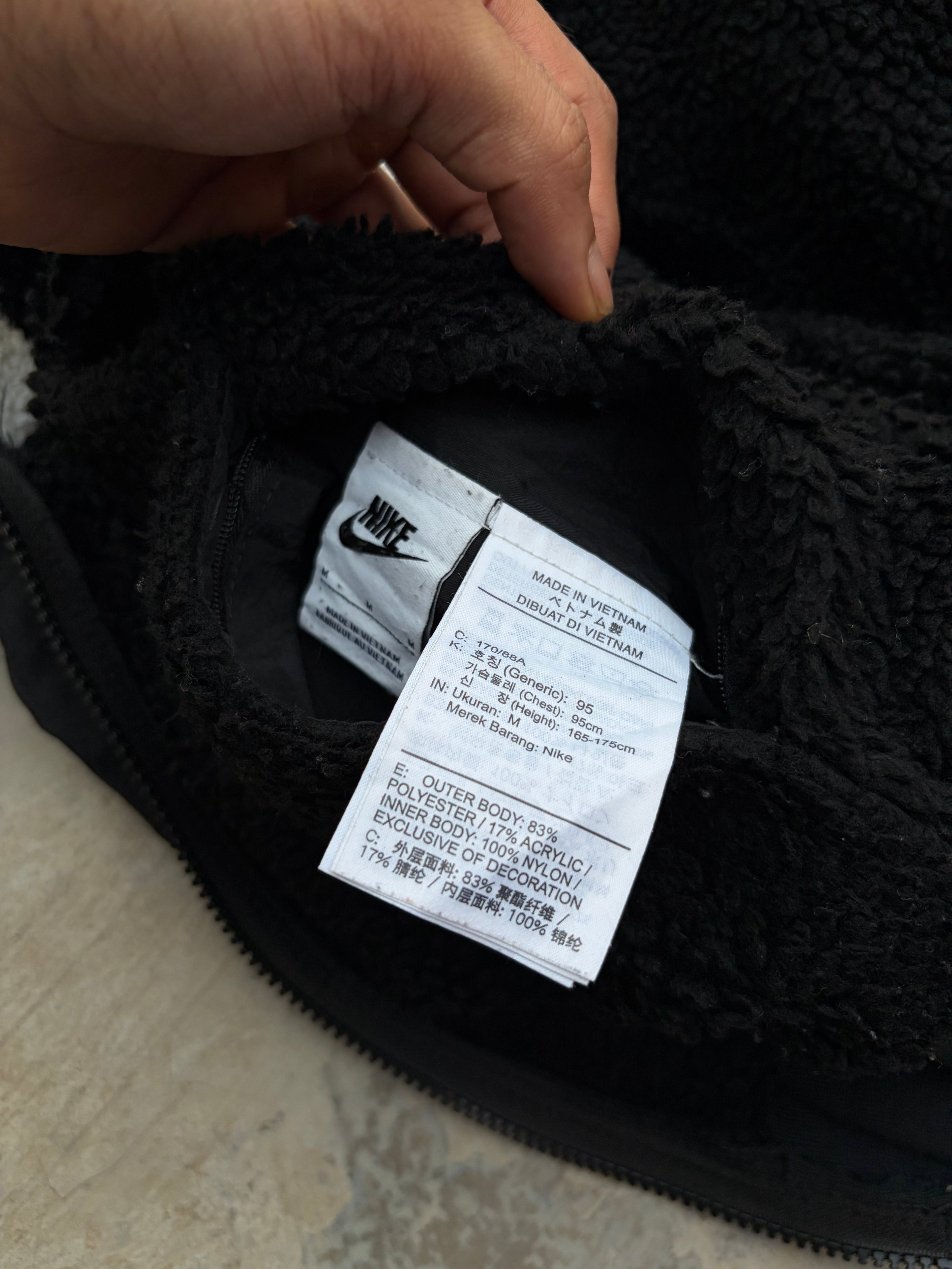 Vintage 00s Nike Reversible Fleece Jacket M