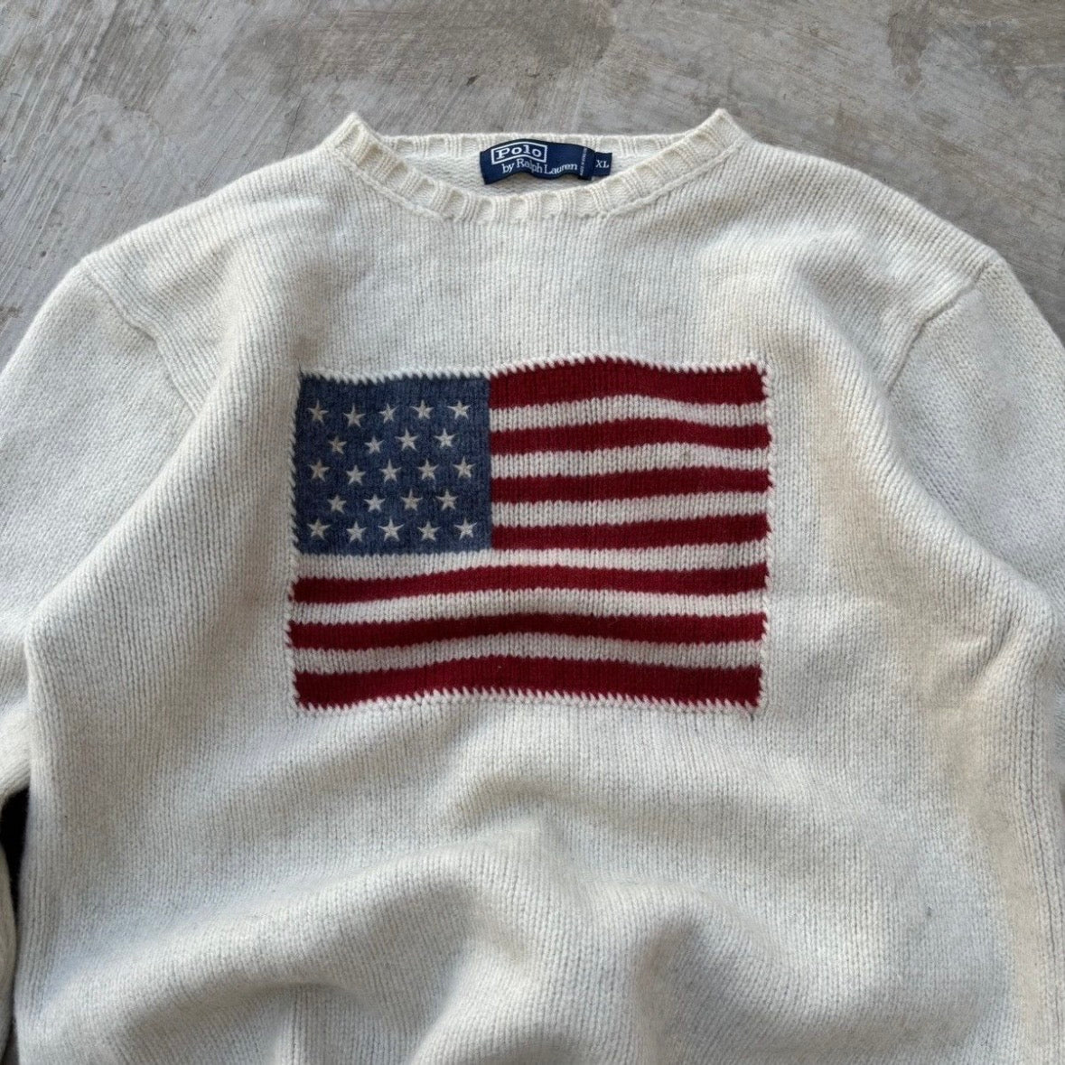 90s Polo Ralph Lauren Flag Knitwear M/L