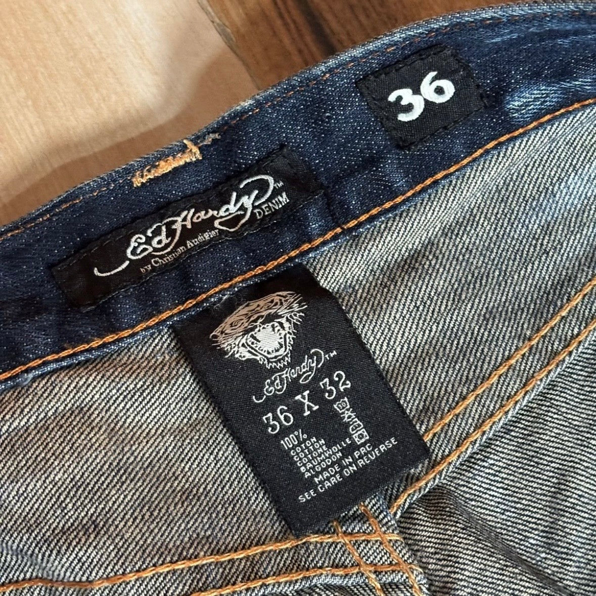 Vintage Edhardy Y2K Baggy Pant 36