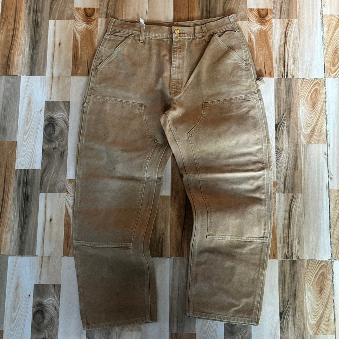 Vintage 00s Carhartt Double Knee B01 BRN 36