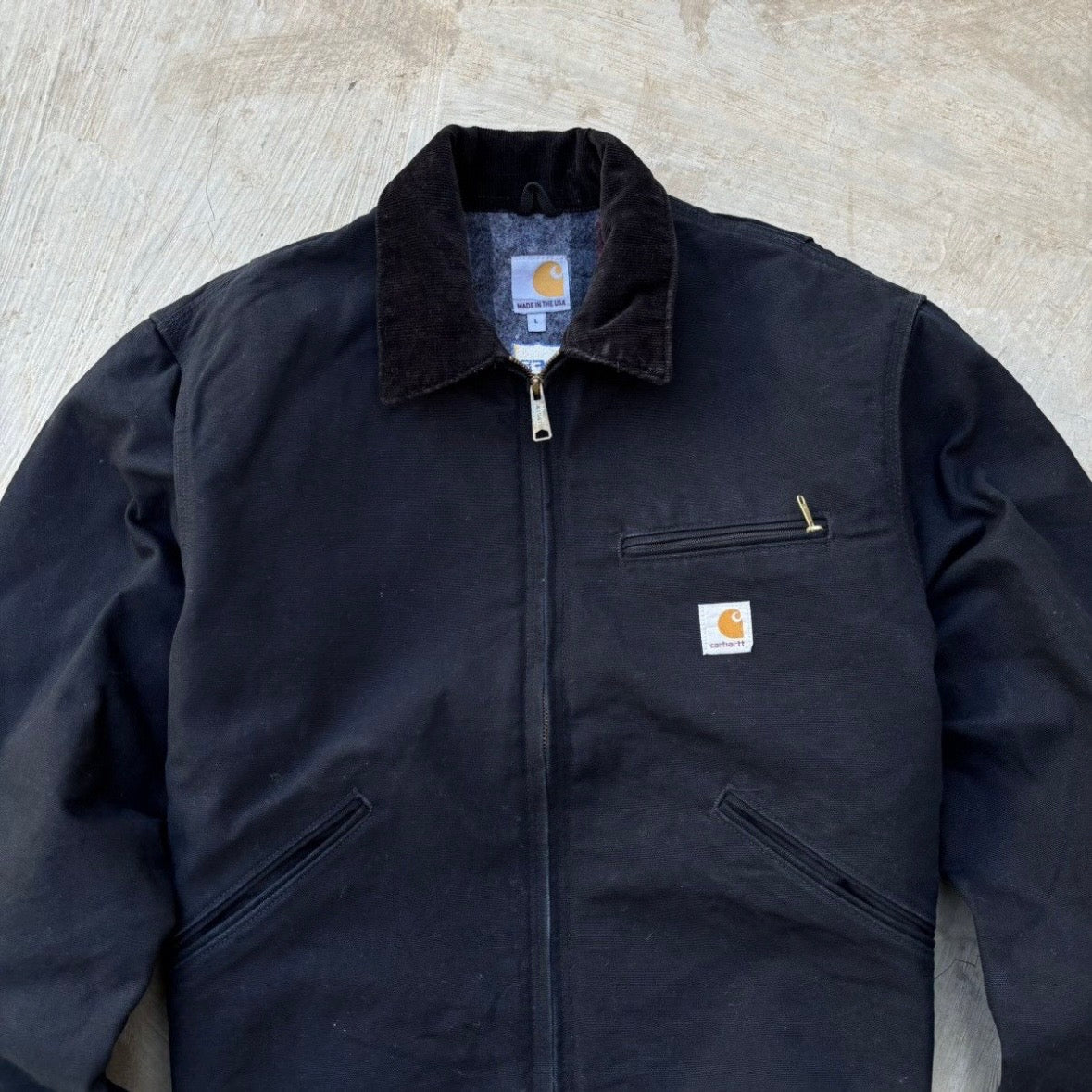 Vintage 00s Carhartt Detroit Jacket BLK L
