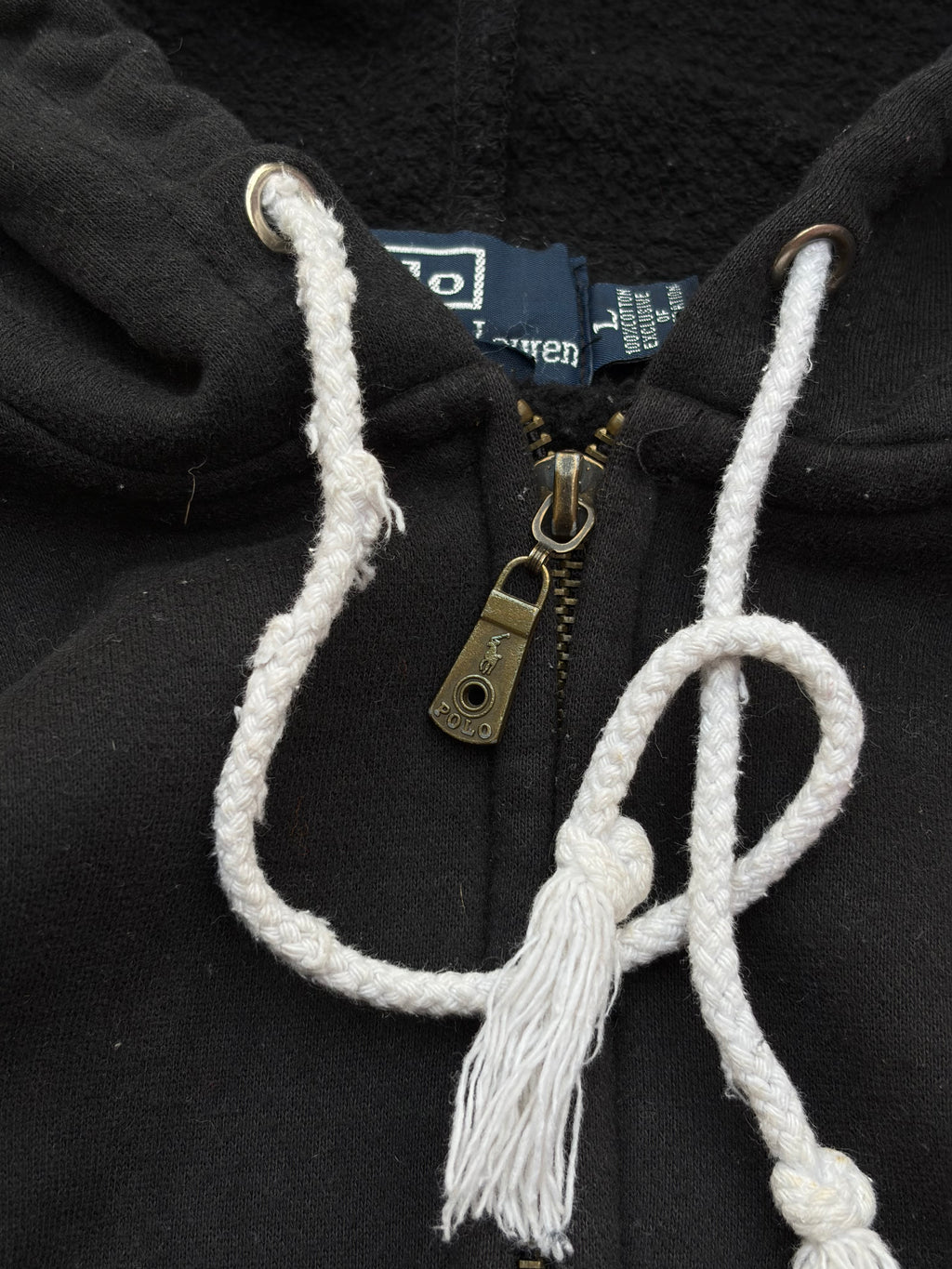 Vintage 90s Polo Ralph Lauren Zip Hoodie M