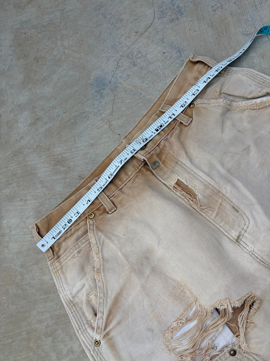 Vintage Thrashed & Faded Carhartt Double Knee Shorts 31