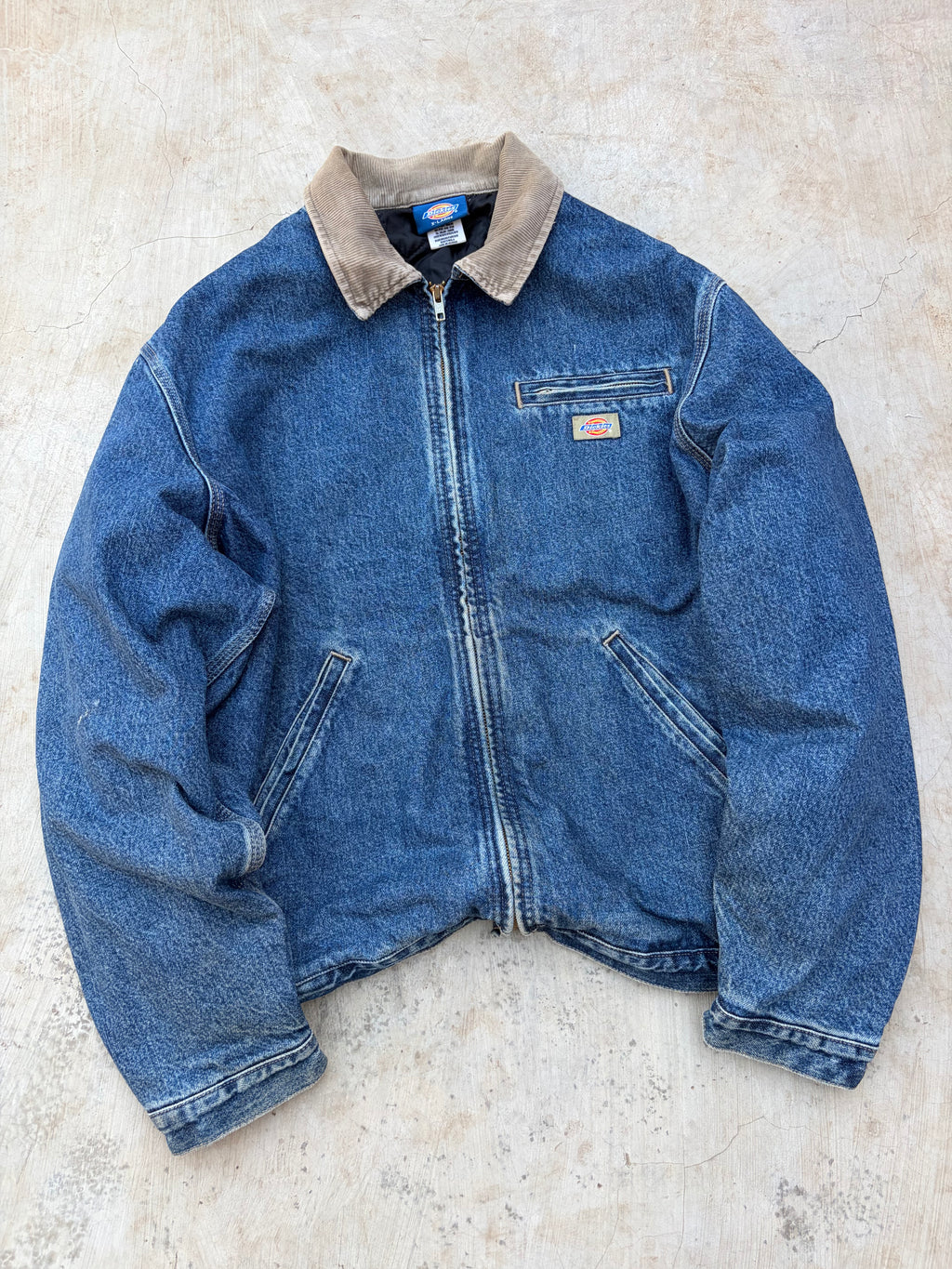 Vintage 00s Dickies Detroit Jacket Tan Collar XL