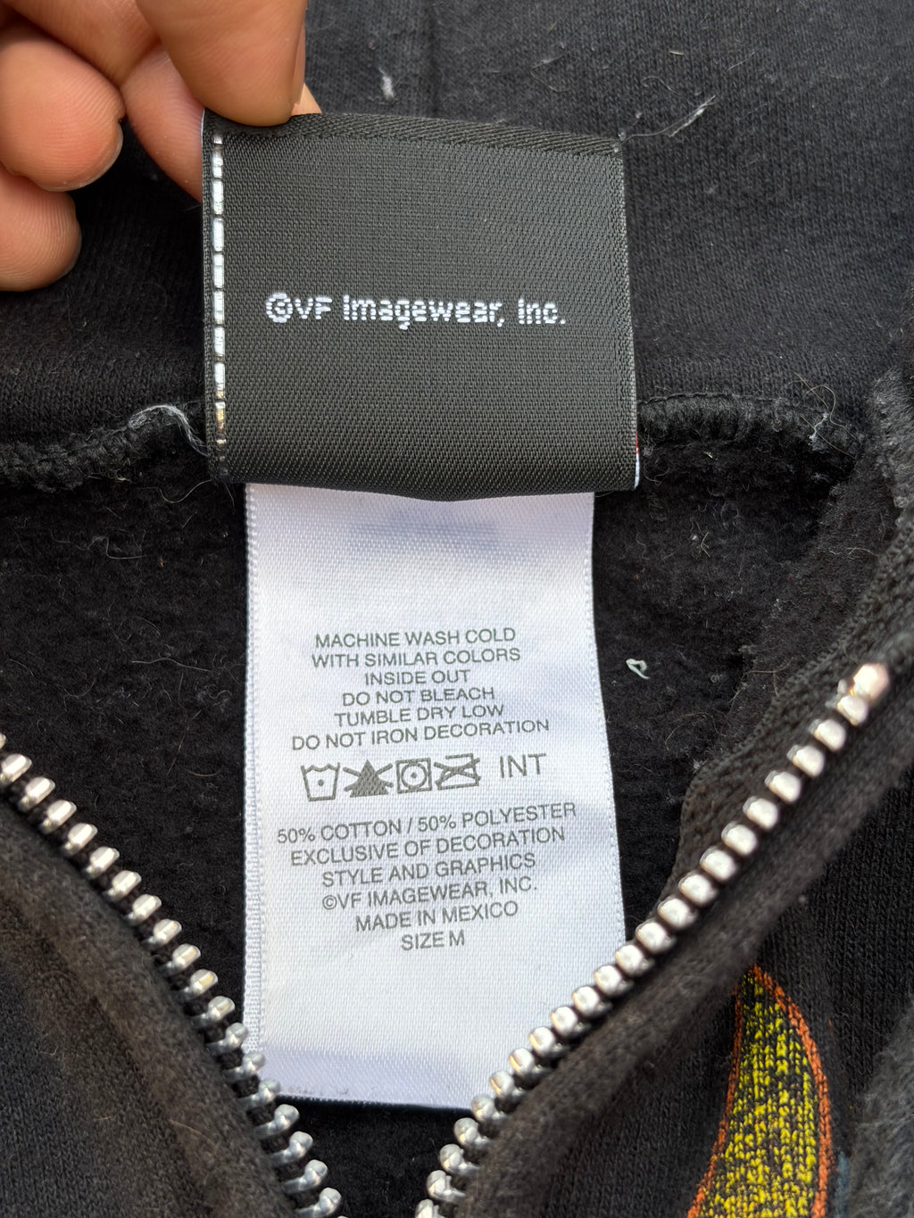 Vintage 2011 Y2K Harley-Davidson Flame Sleeve Full-Zip Hoodie L