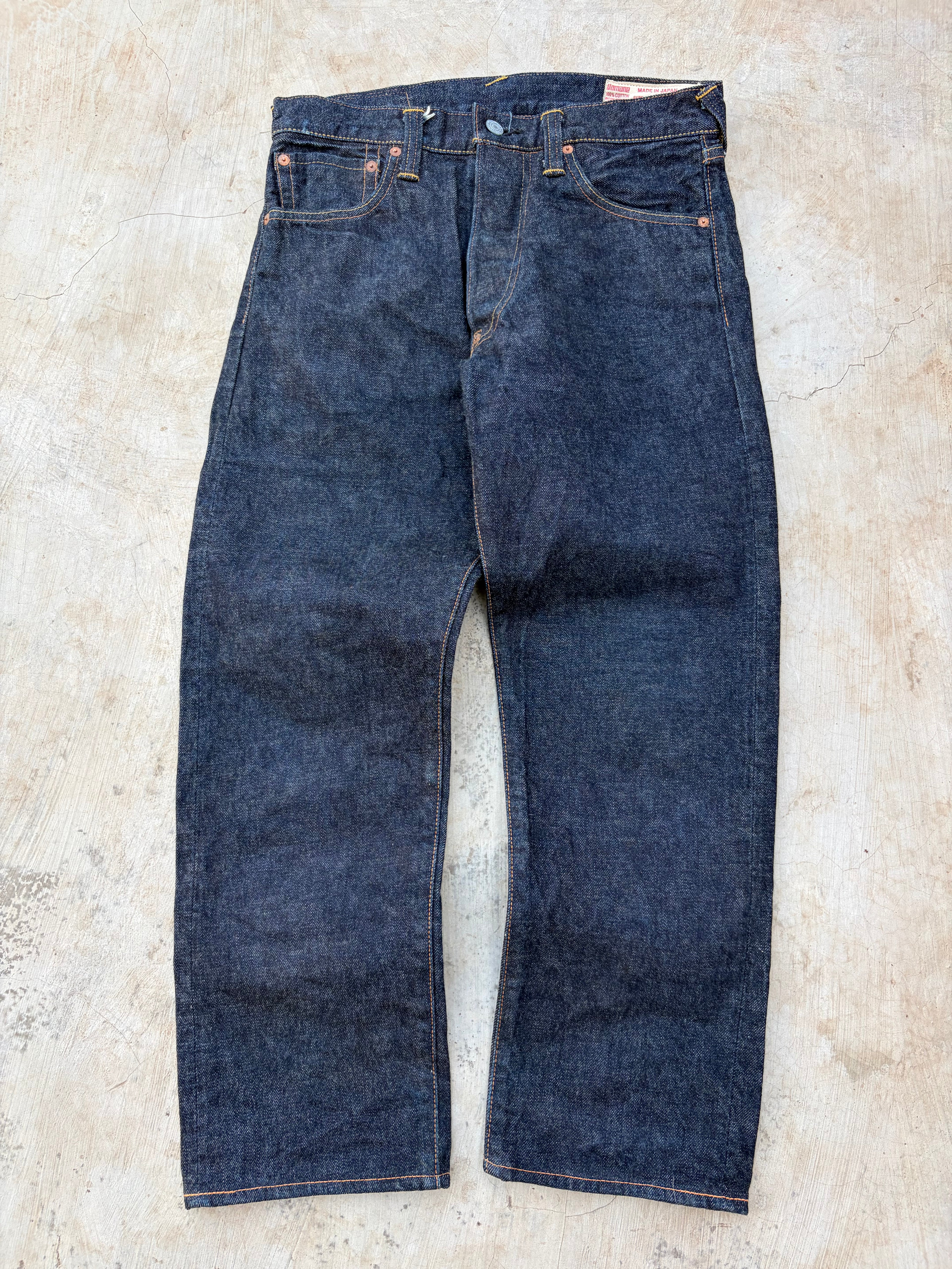 Vintage 00s Evisu Selvedge Denim Jeans Yellow Diacock 30