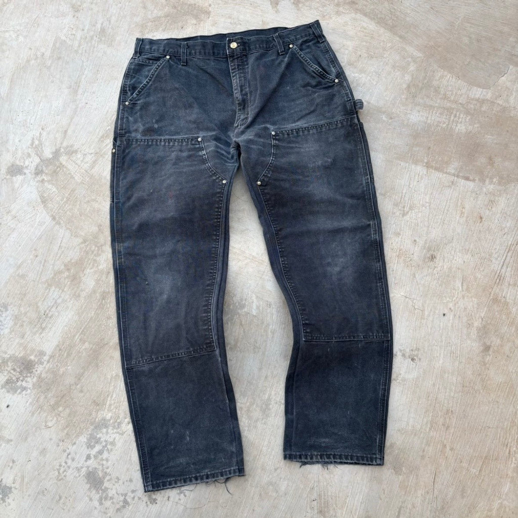 Vintage 00s Carhartt Double Knee Pant B01 BLK 38