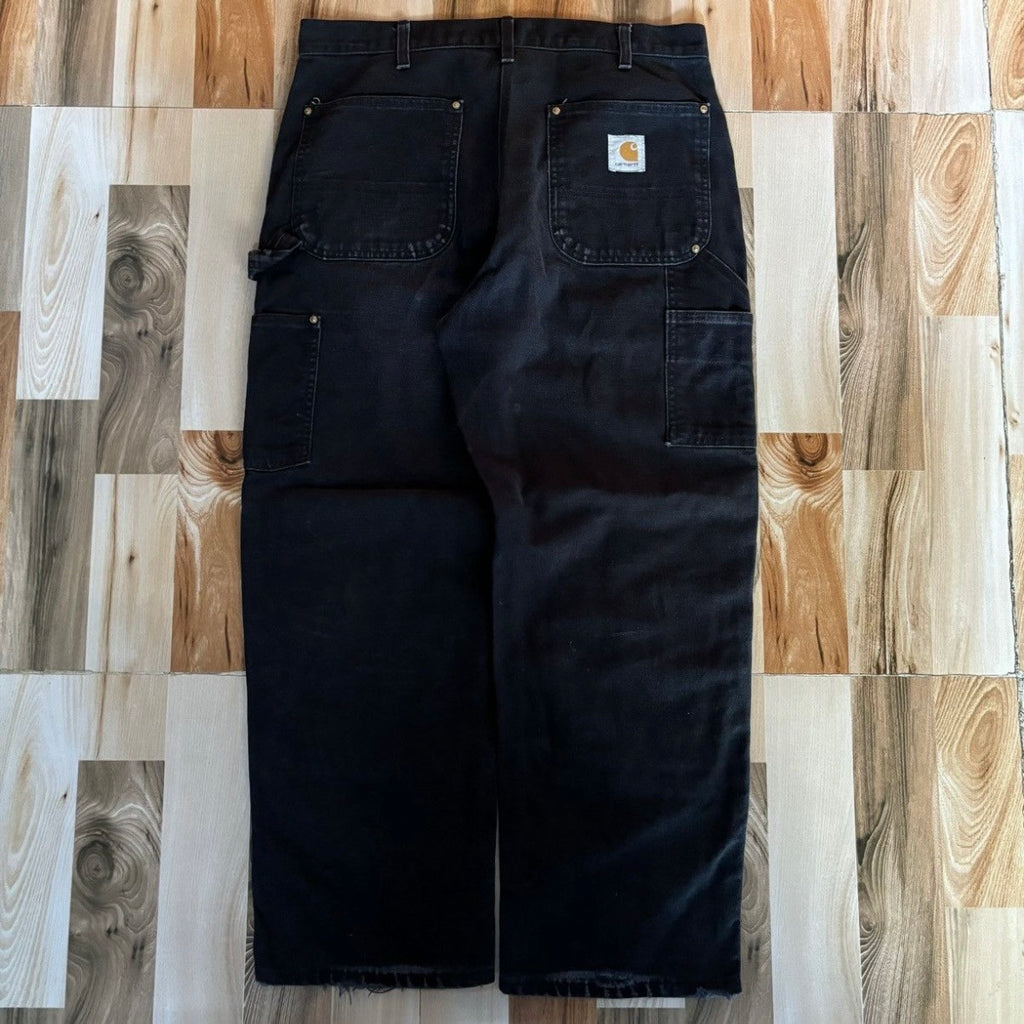 Vintage Carhartt Double Knee Pant B01 BLK 34