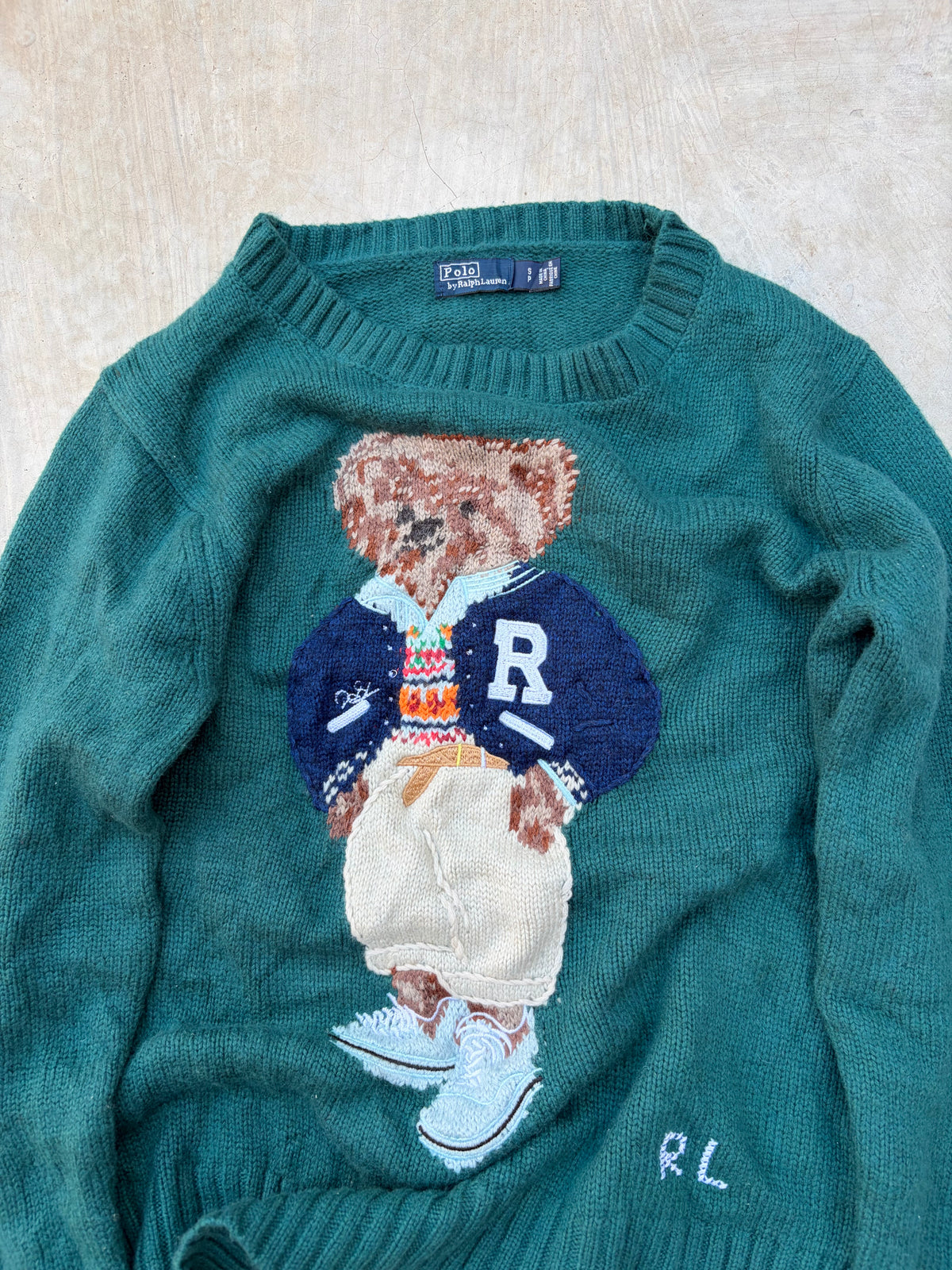 Vintage Polo Ralph Lauren Polo Bear Sweater S