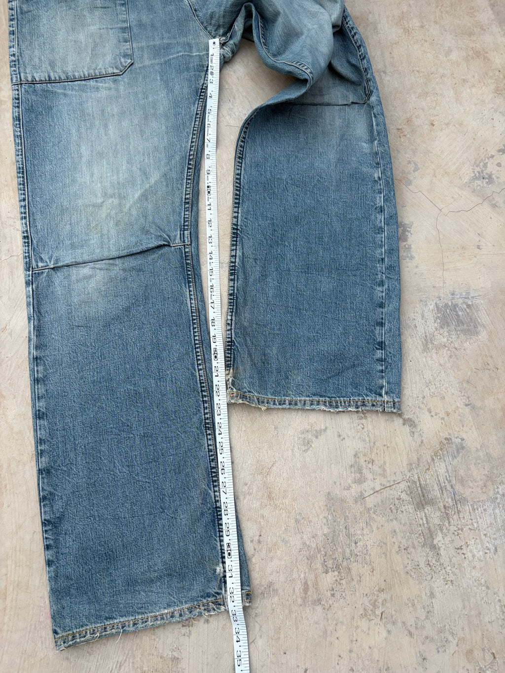 Rare Vintage Levi’s Engineered Jeans – Asymmetric Button Fly Denim 34