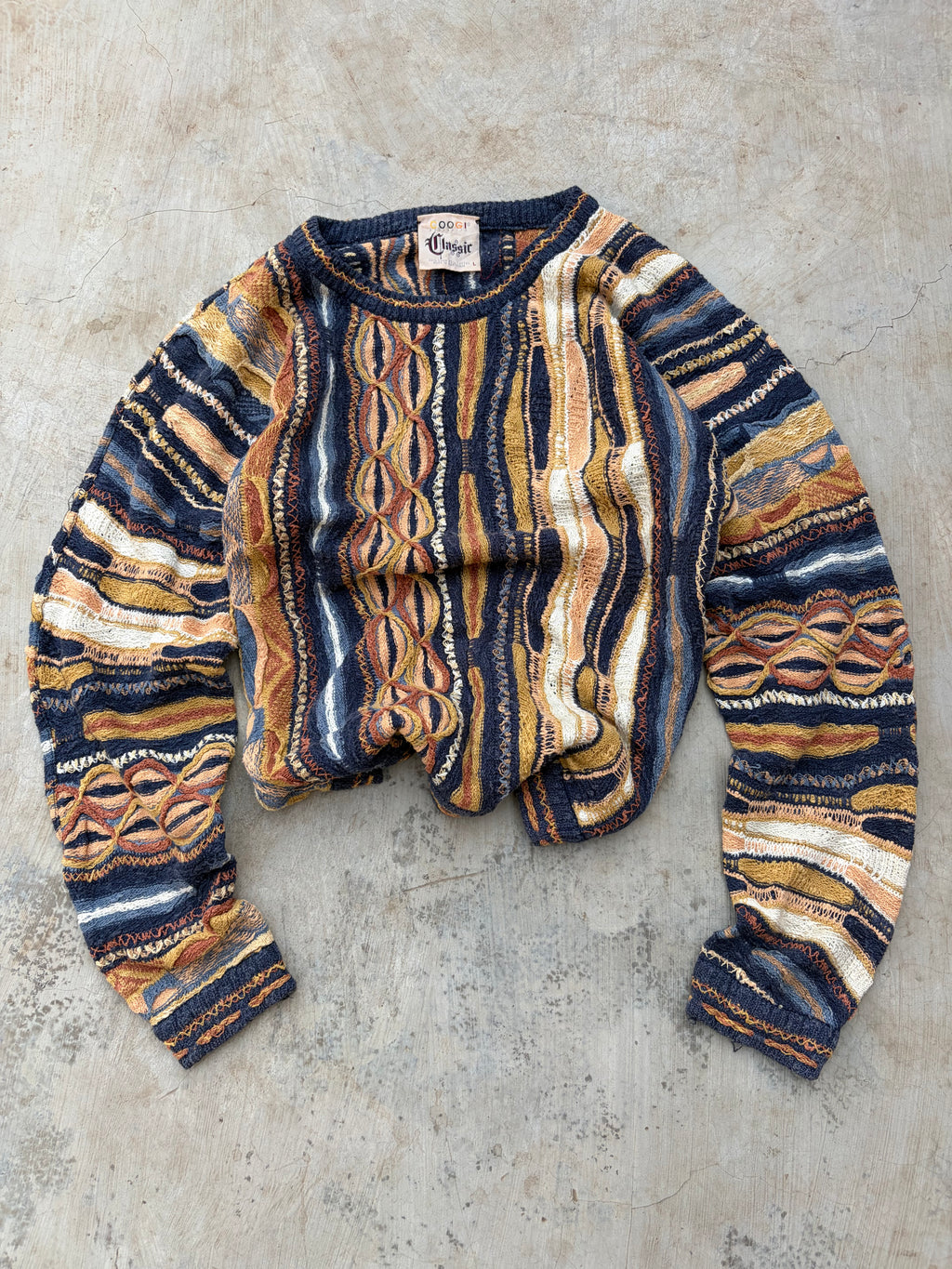 Vintage 90s Coogi Classic 3D Knit Sweater L