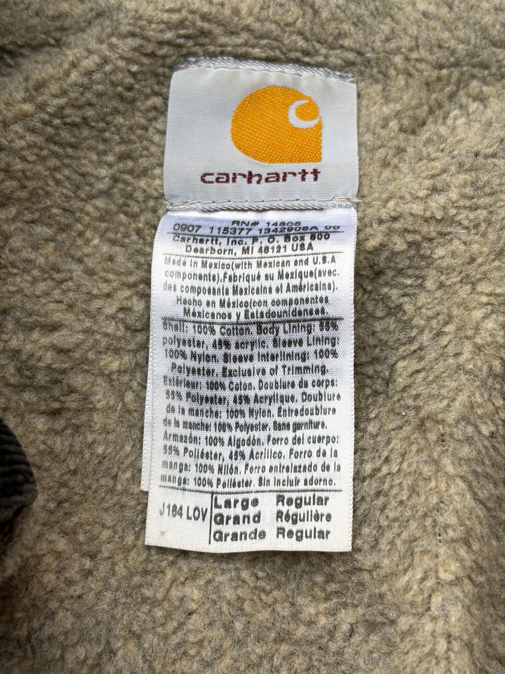 Vintage 00s Carhartt Arctic Sherpa Jacket L